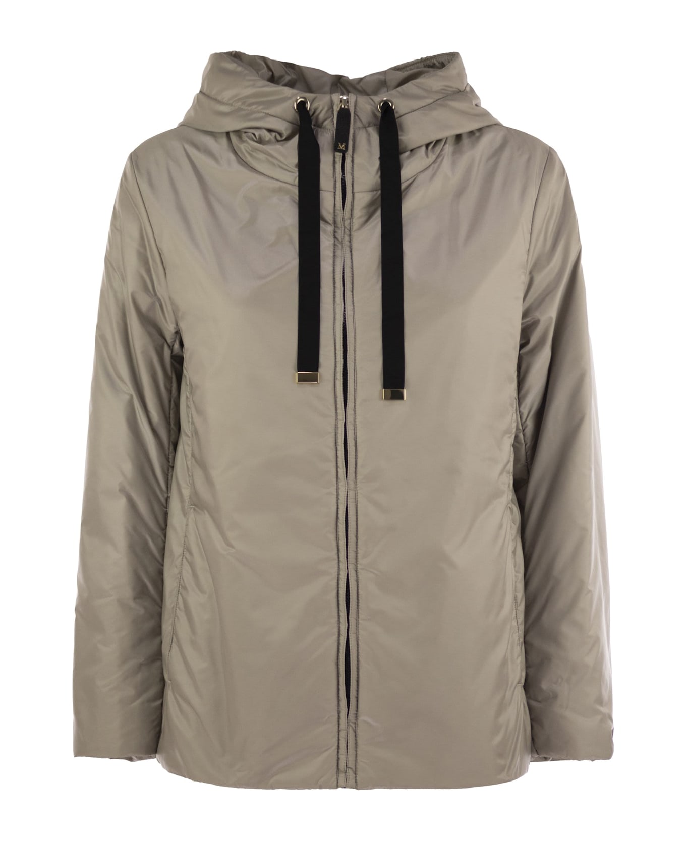 Max Mara The Cube 'greenh' Down Jacket - Light Grey