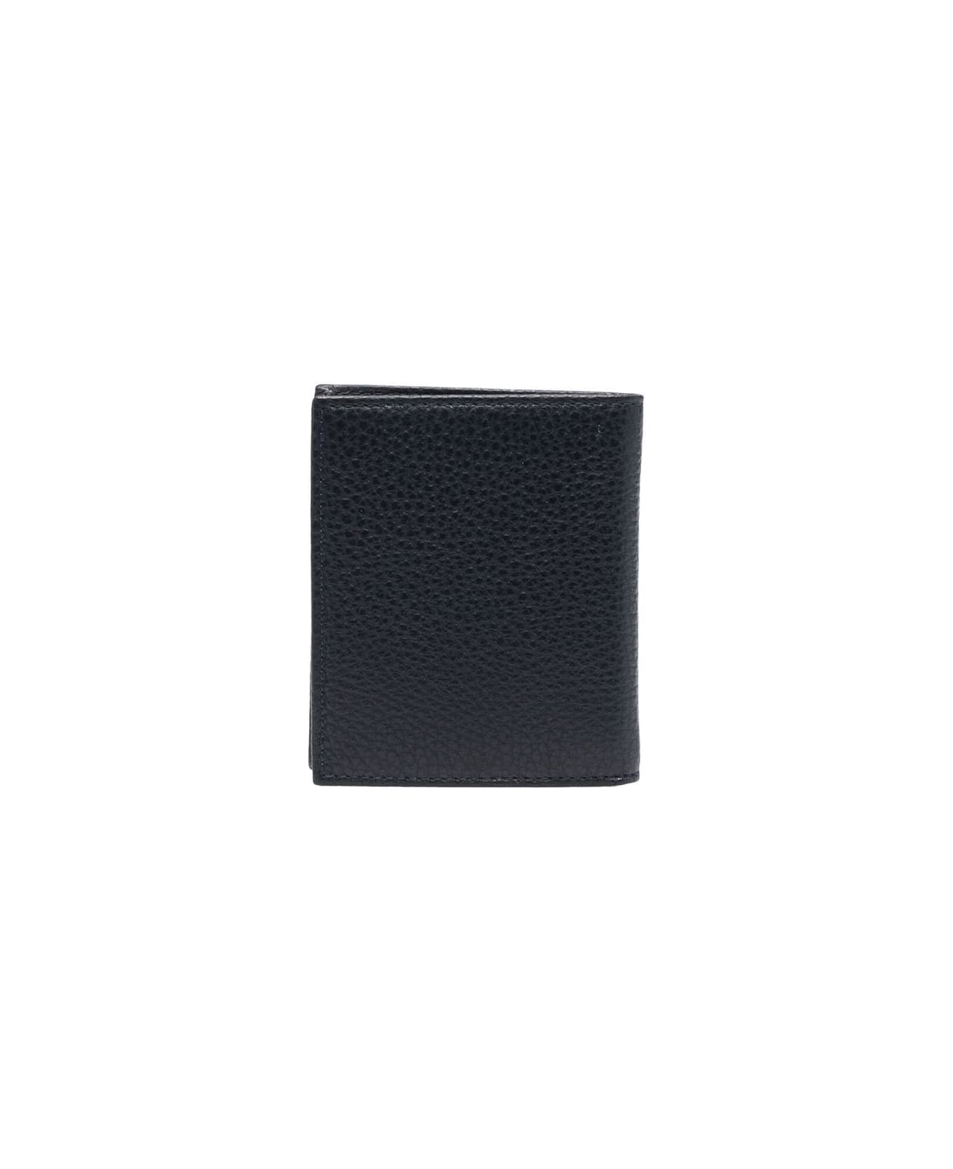 Kiton Calfskin Wallet - Navy Blue 財布