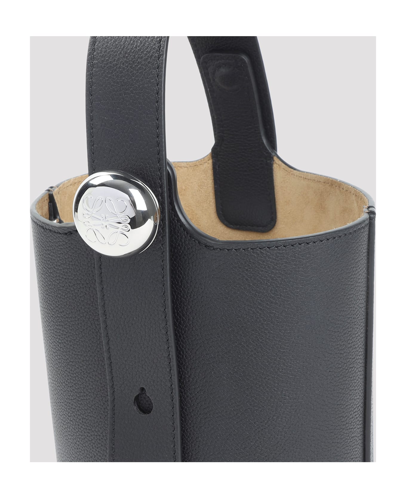 Loewe Pebble Bucket Mini Bag - Black
