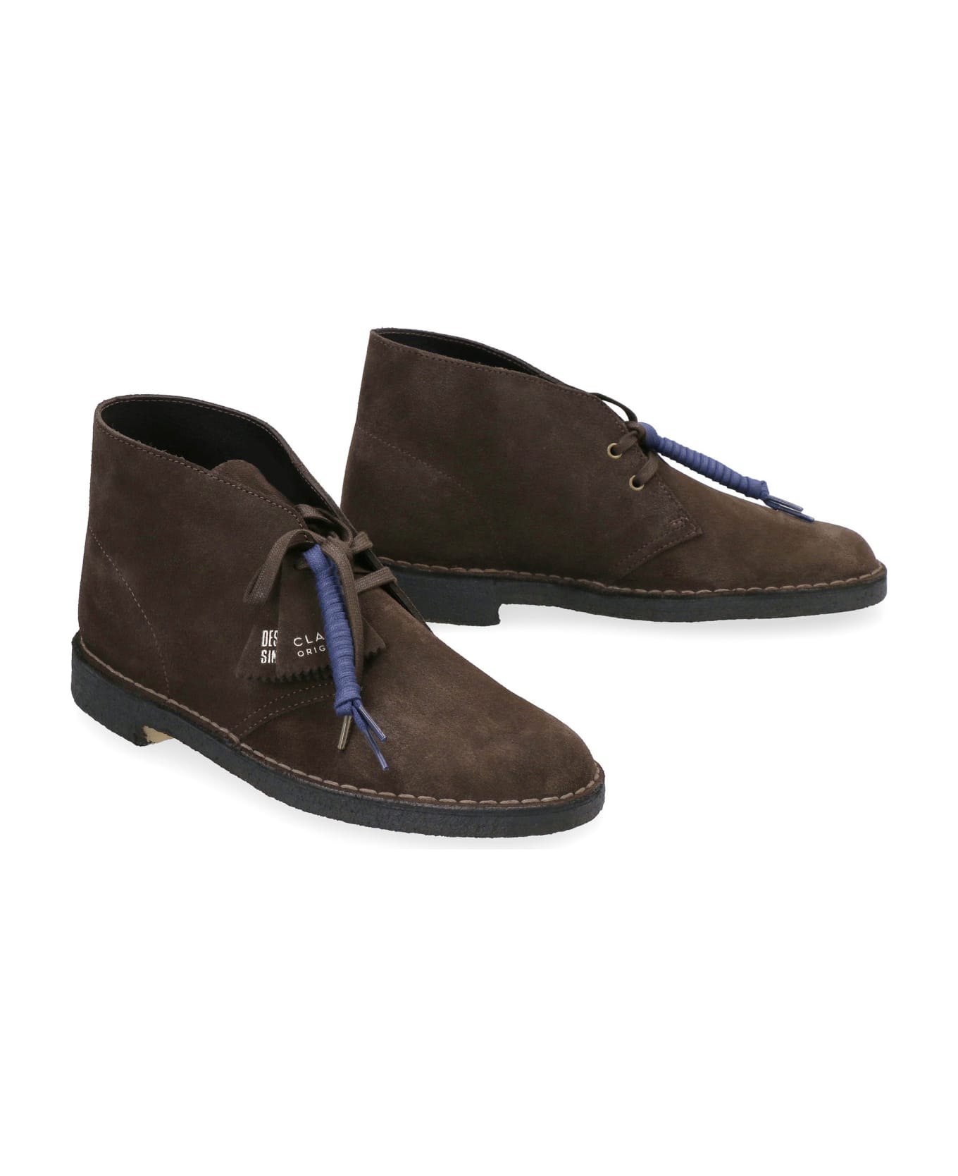 Clarks Suede Desert Boots - brown