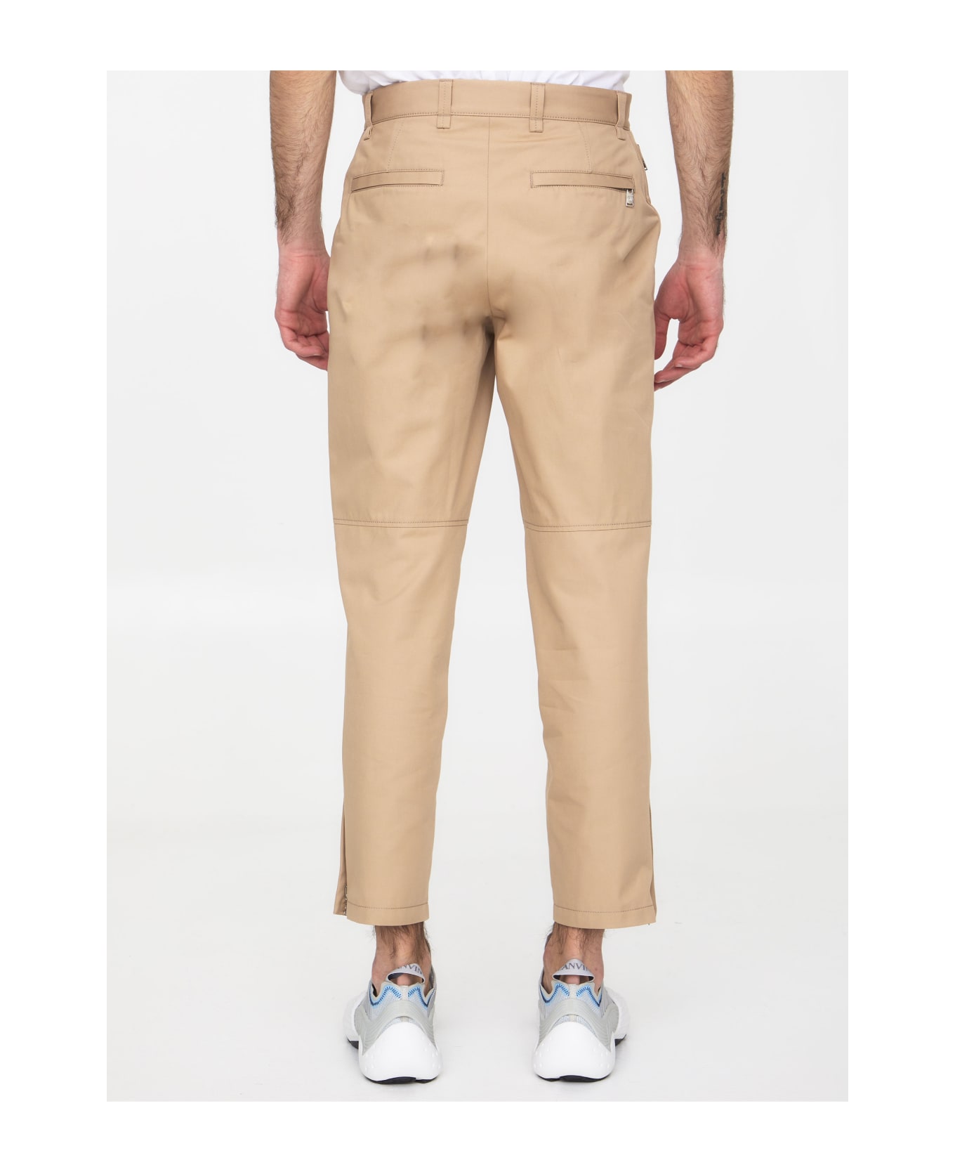 Lanvin Biker Trousers - BEIGE