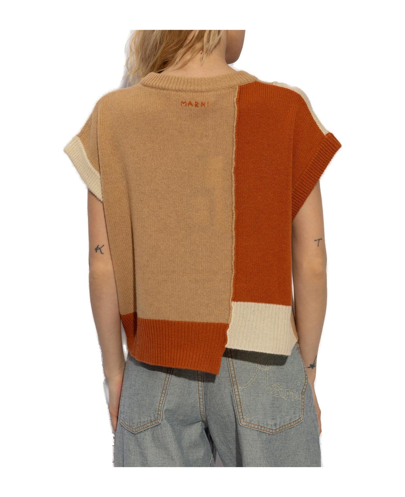 Marni Cropped Sleeveless Knit Vest