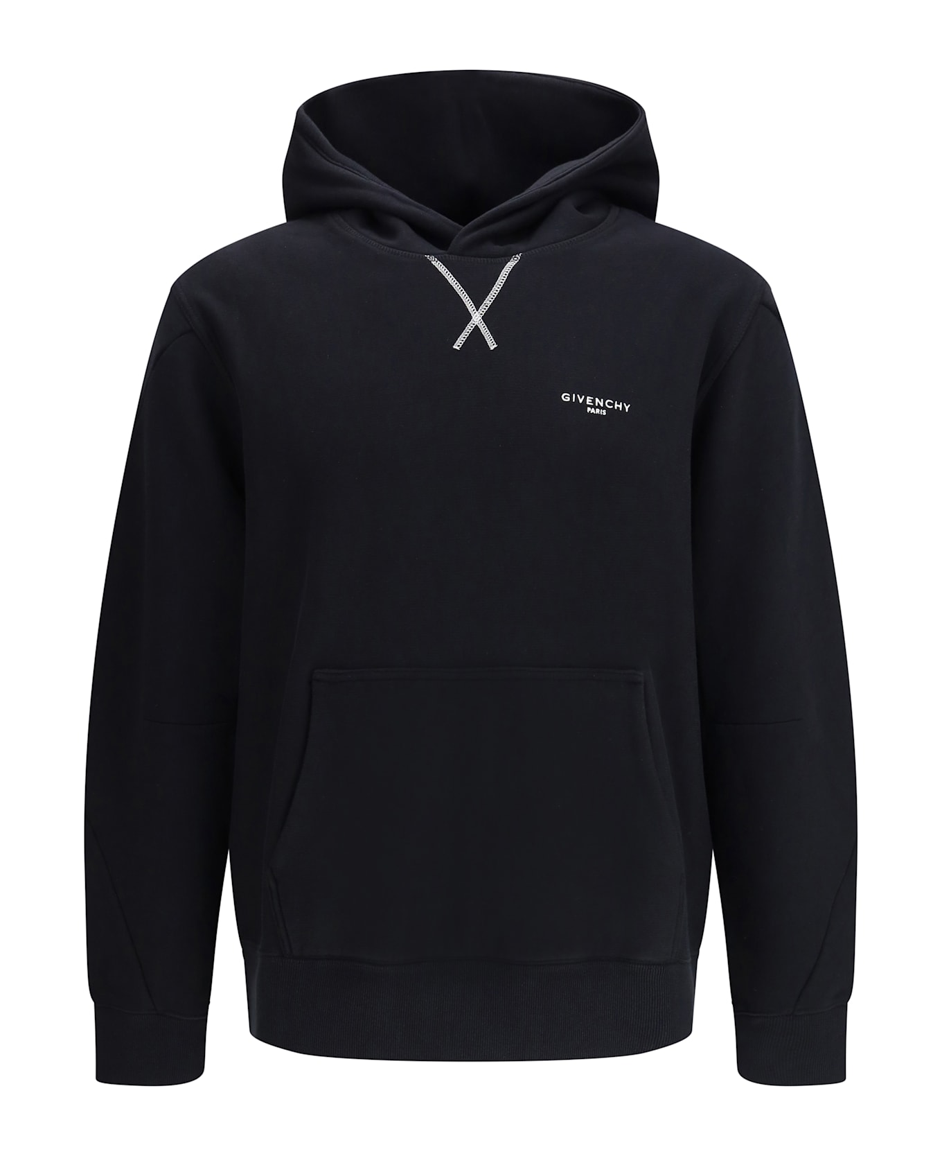 Givenchy Couture Seam Hoodie With Logo - Black