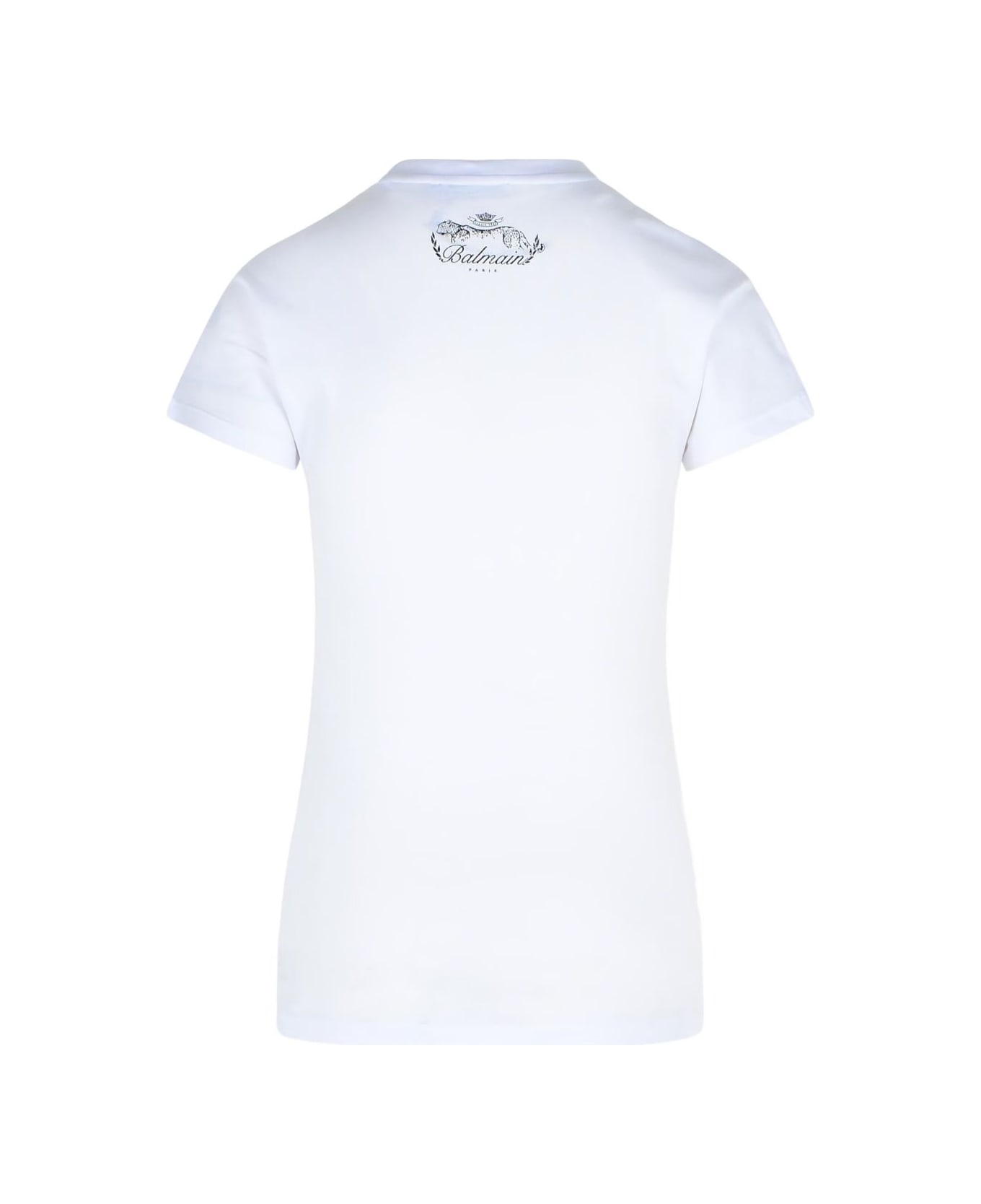 Balmain Knotted Cotton T-shirt - White