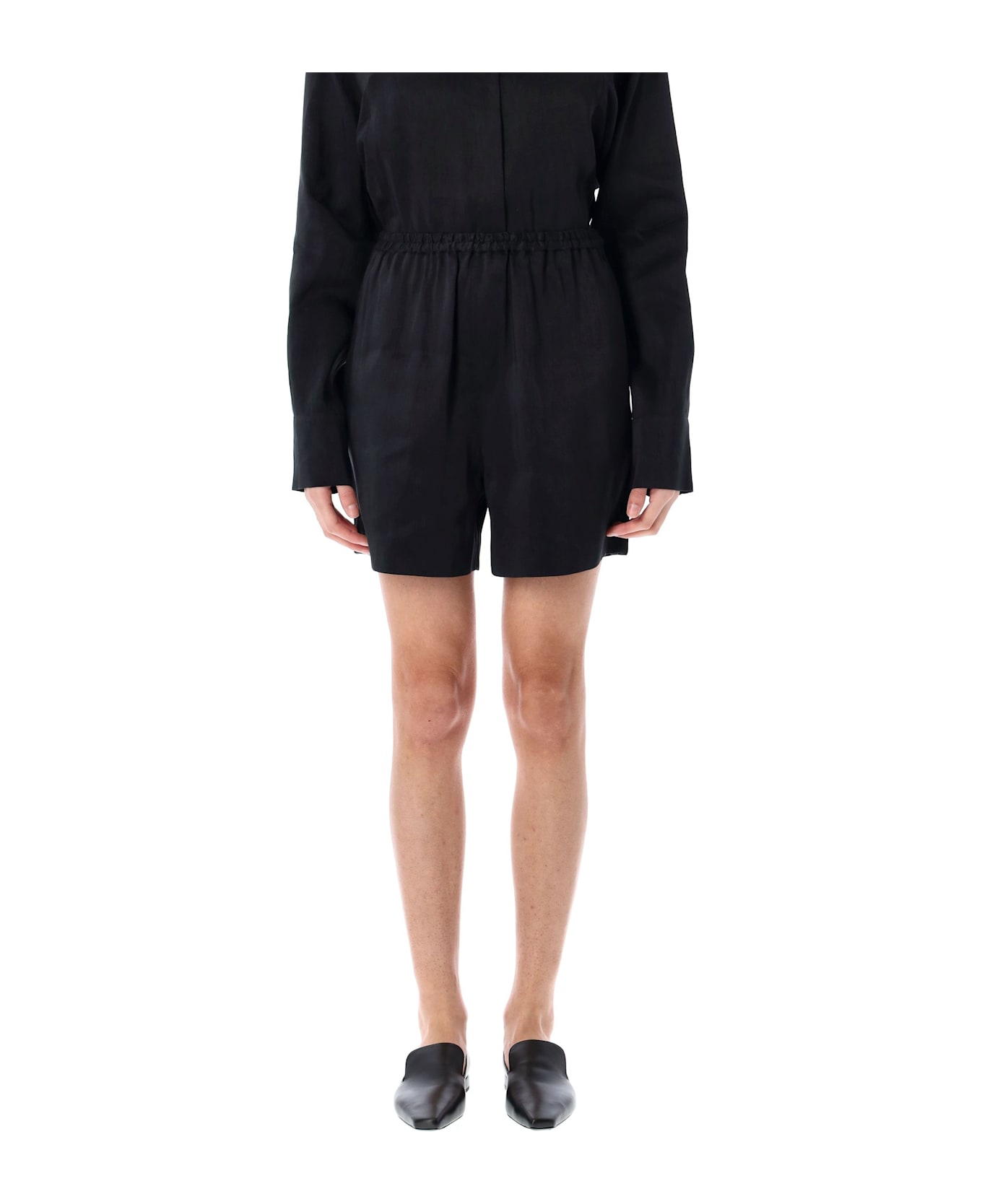 Loulou Studio Adonia Shorts - BLACK