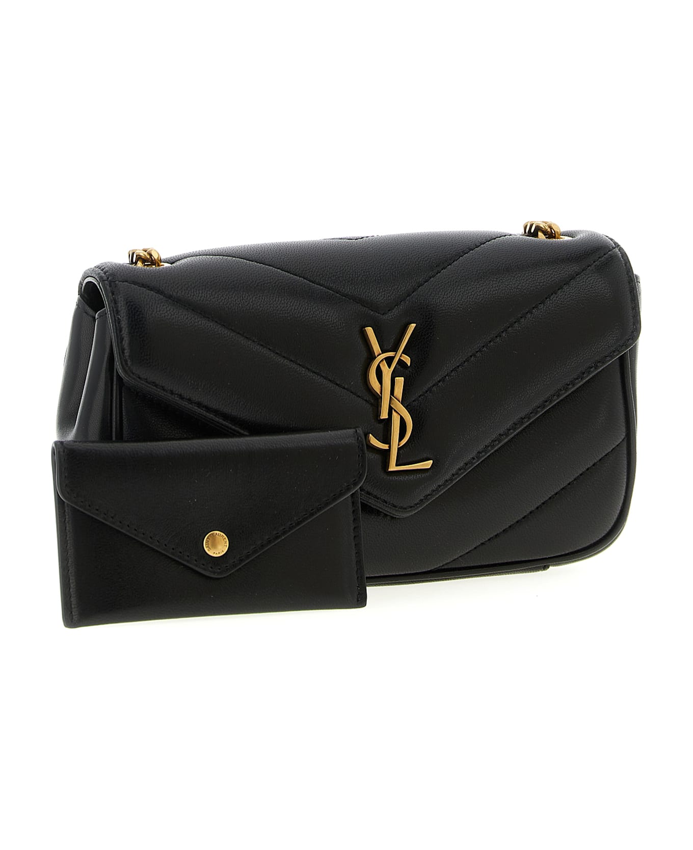 Saint Laurent 
loulou
 Mini Crossbody Bag - Black  