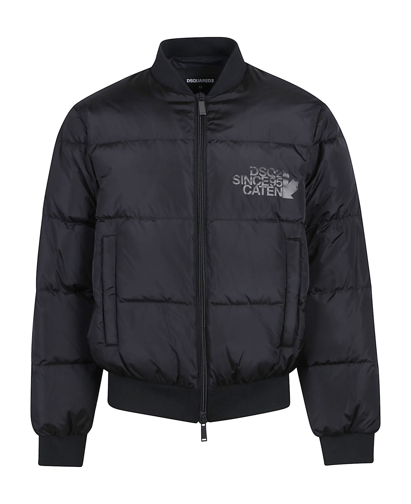 Dsquared2 Easy Puffer Bomber Jacket - Black
