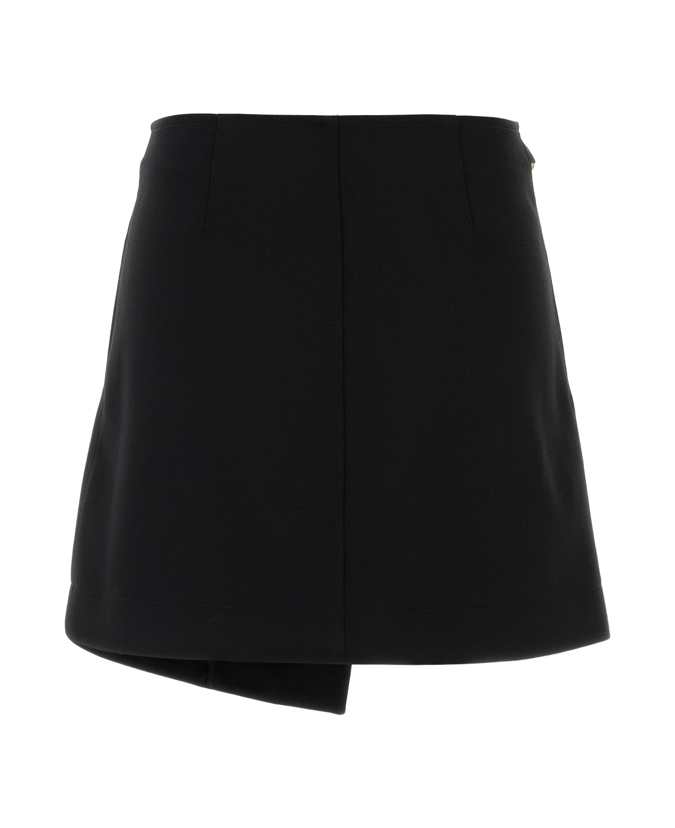 Burberry Black Wool Mini Skirt - BLACK