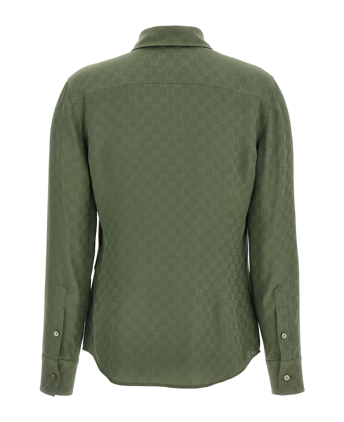Gucci Gg Silk Shirt - Green