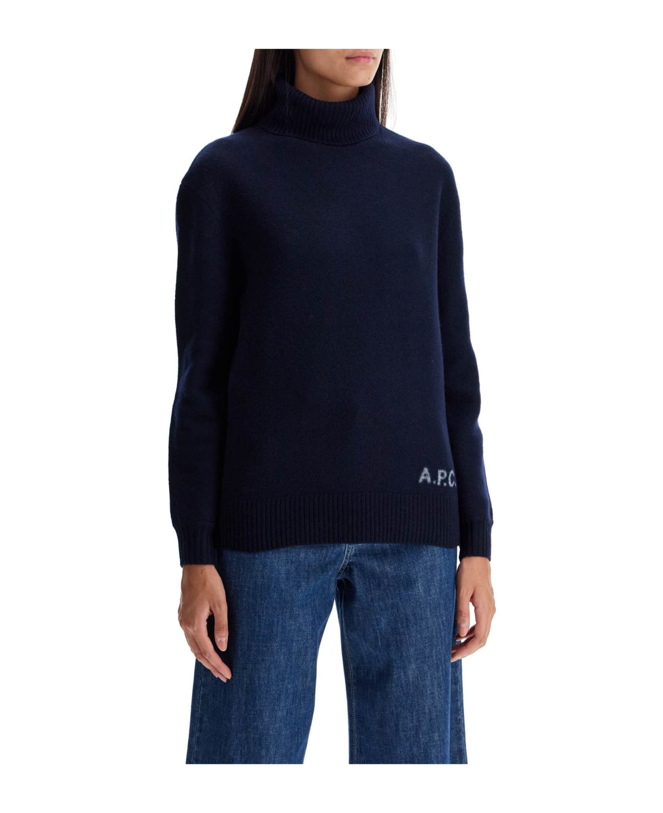 A.P.C. Walter High-neck Pullover - DARK NAVY (Blue)