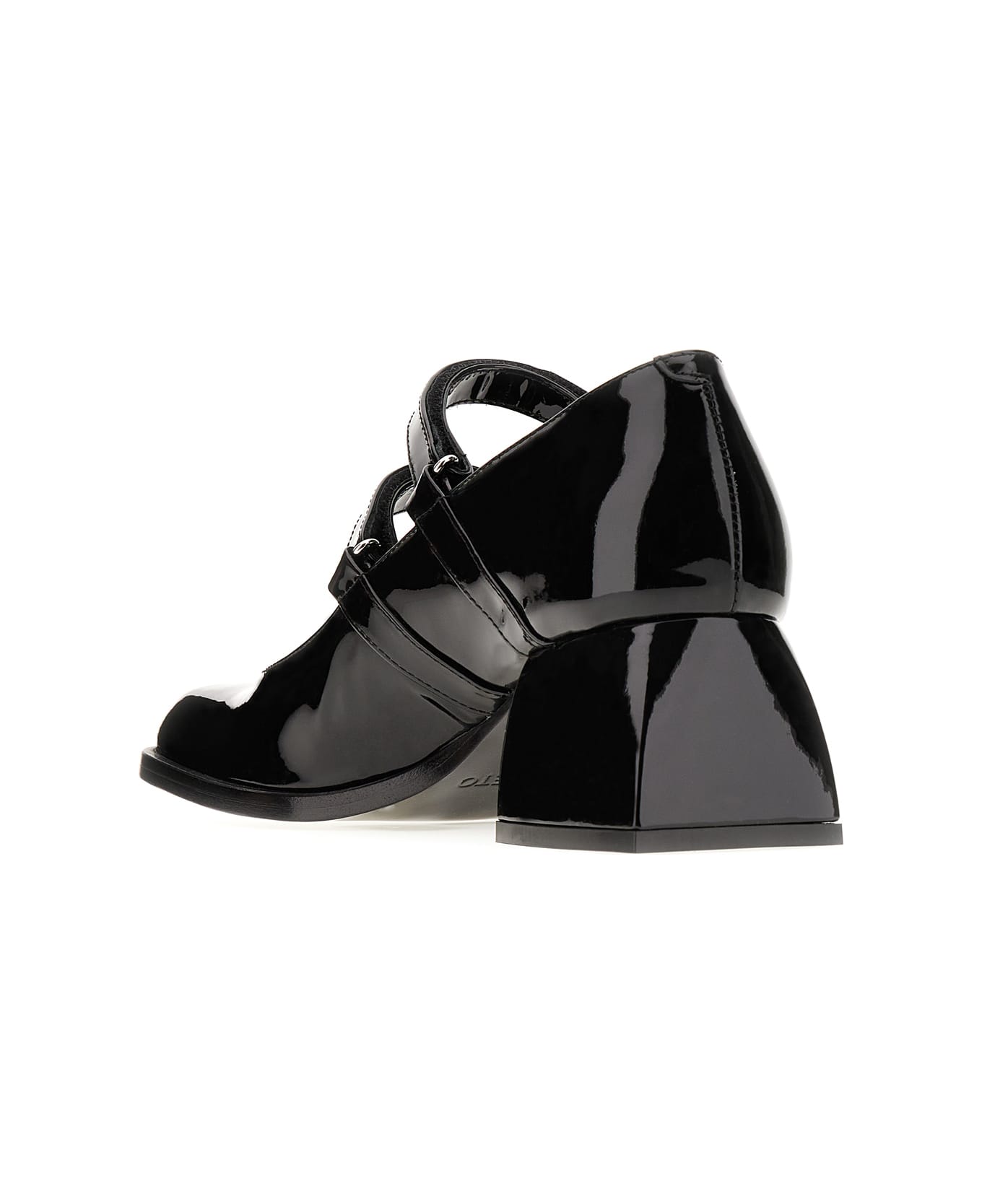Nodaleto Black Leather Bulla Bacara Pumps - BLACK PATENT ハイヒール