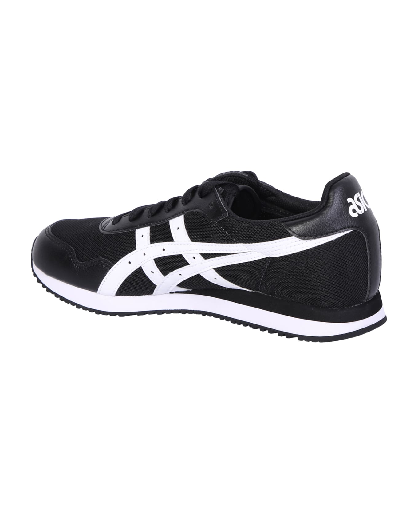 Asics Black/ White Tiger Runner Sneakers - Black