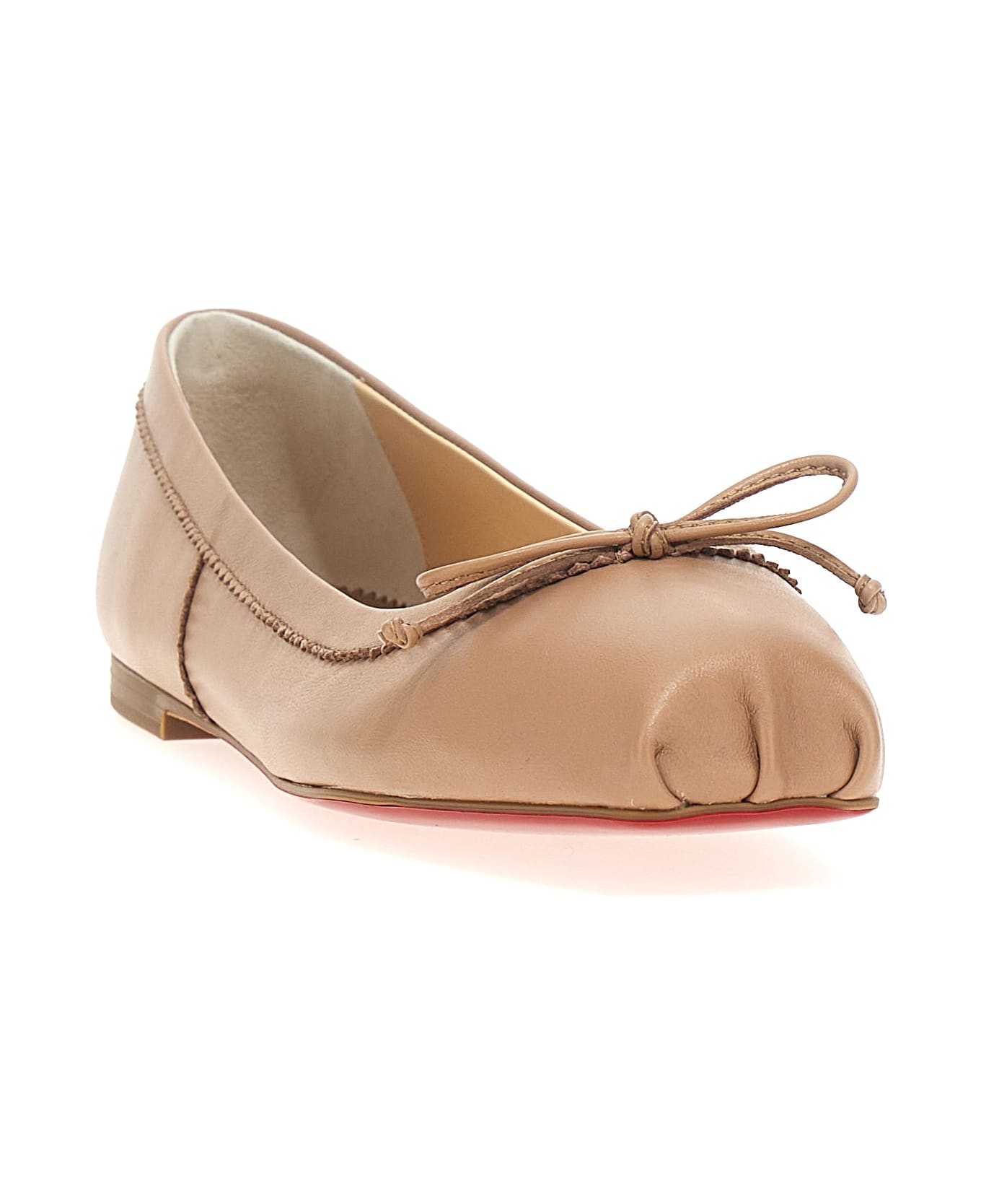 Christian Louboutin 'mamadrague' Ballet Flats - Beige