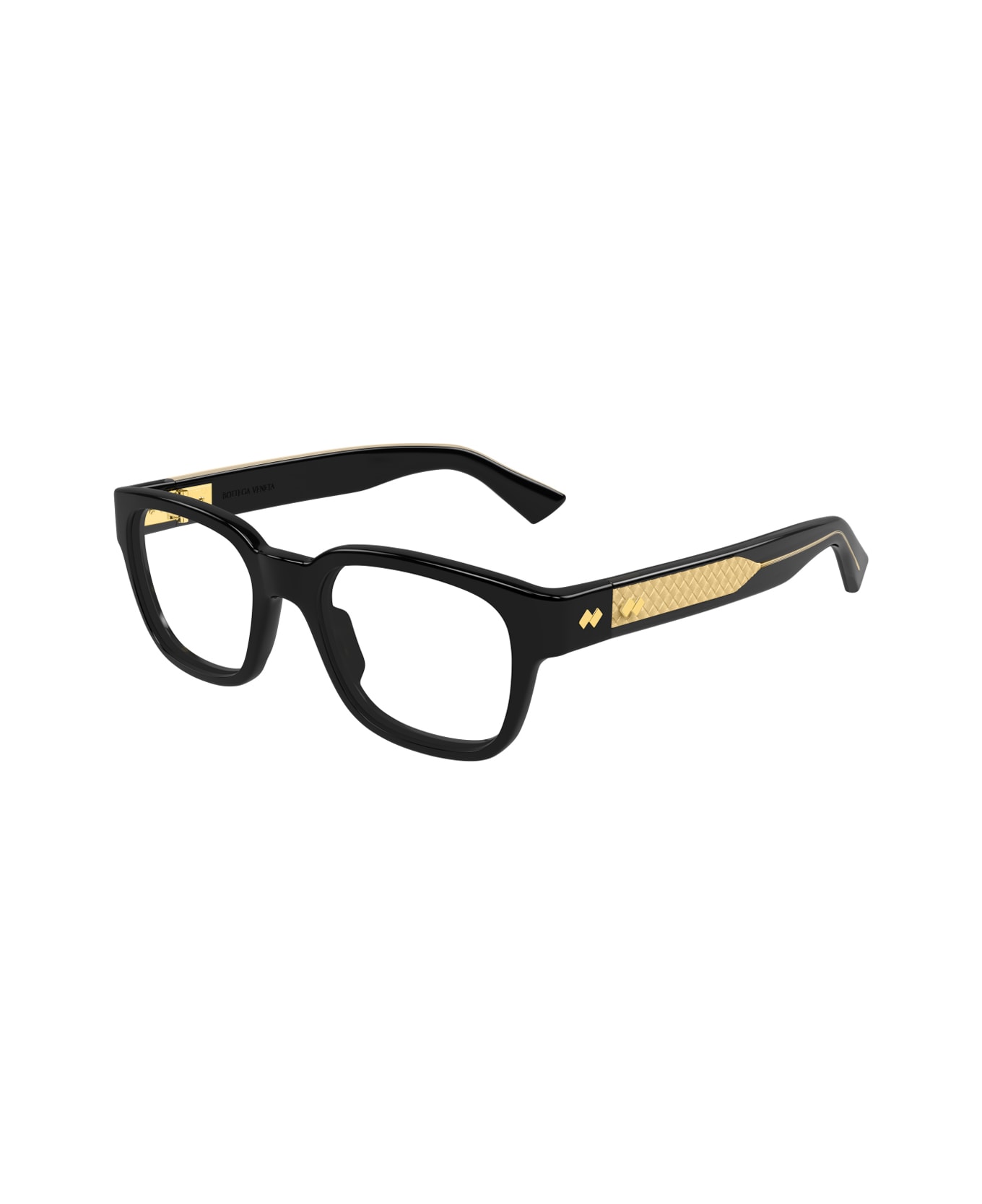 Bottega Veneta Eyewear Bottega Veneta Bv1403o Linea Intrecciato 005 Black Glasses - Nero