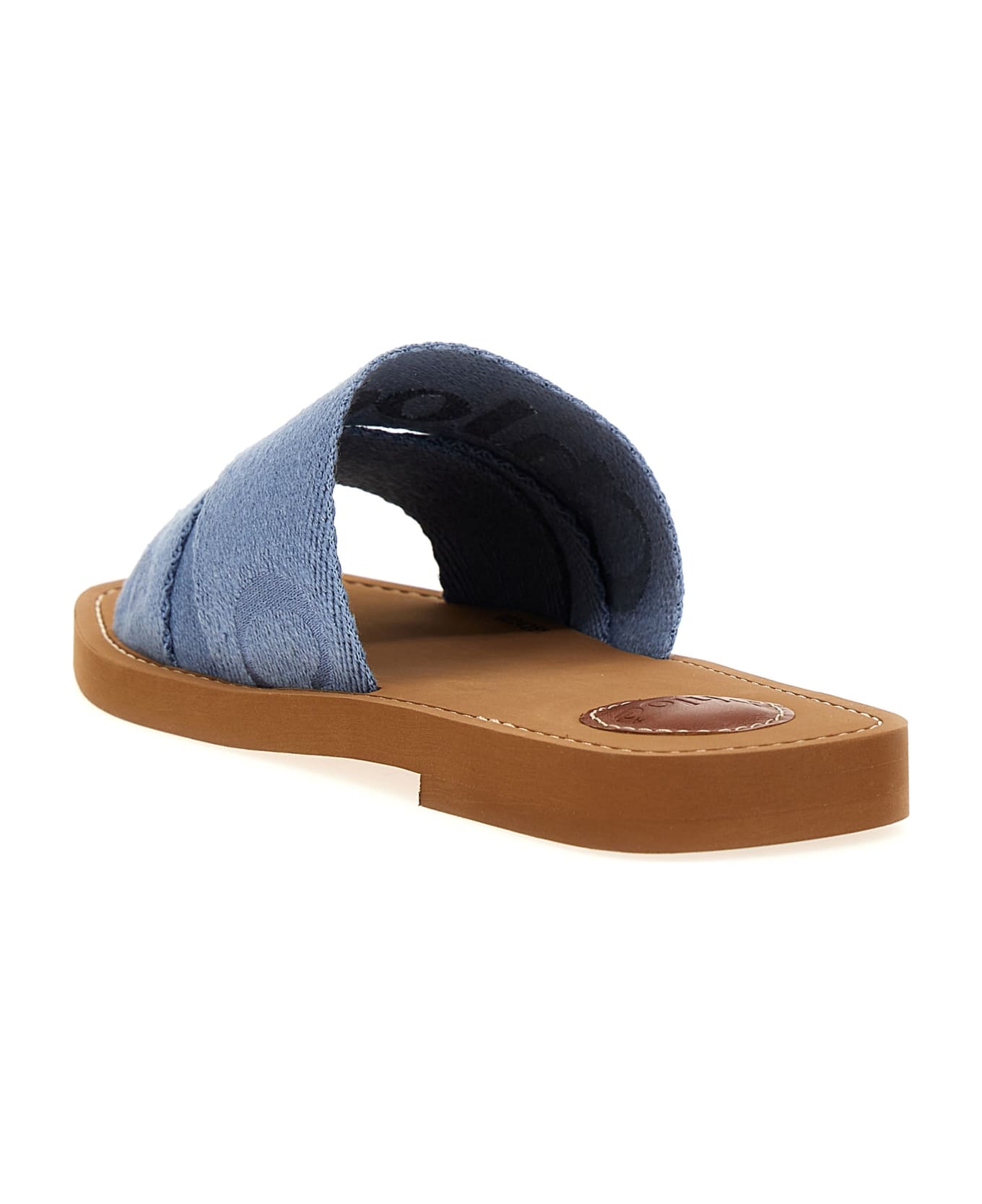Chloé 'woody' Sandals - Light Blue