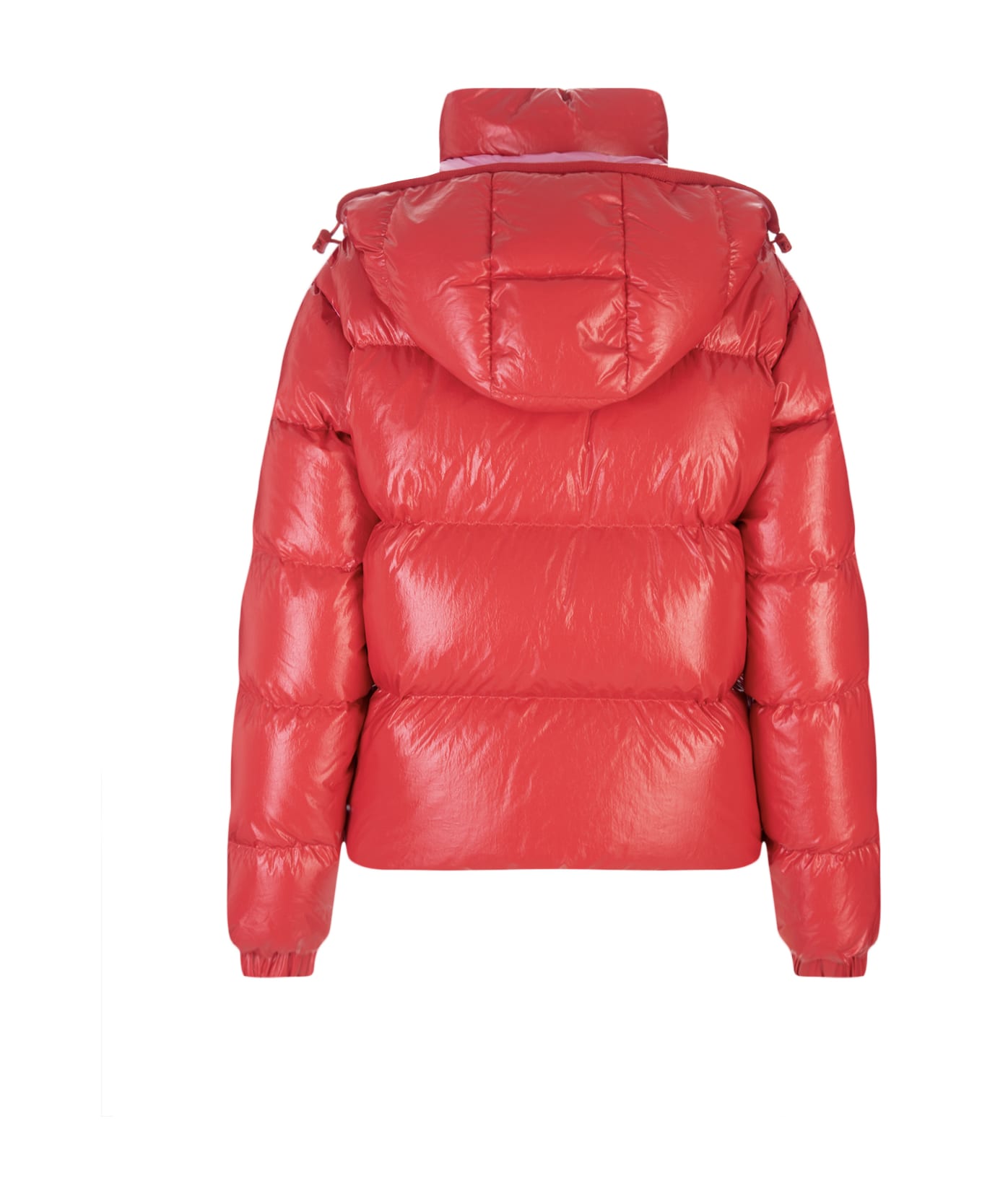 Moncler Red Mauleon Down Jacket - Rosso