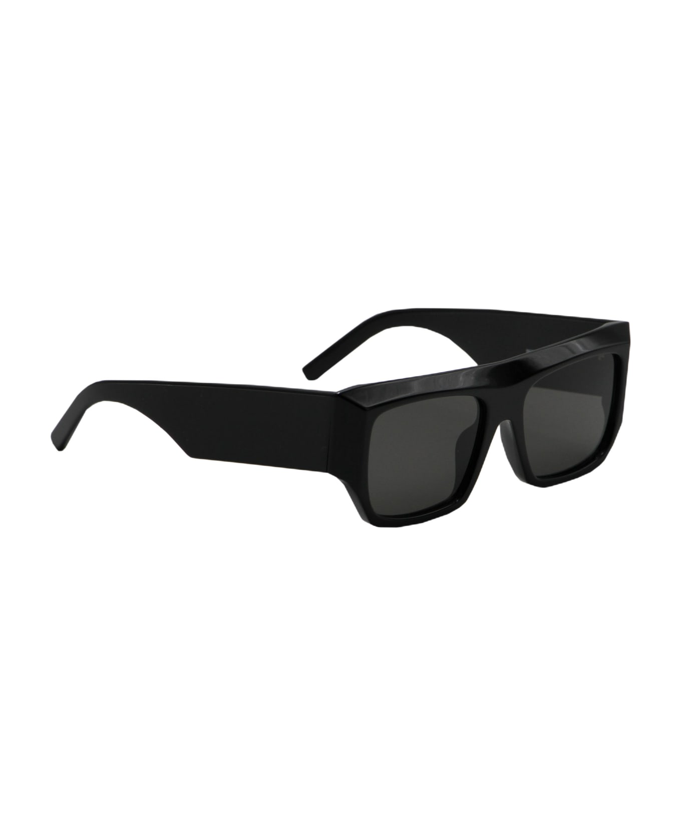 Palm Angels Blanca Rectangular Frame Sunglasses - black