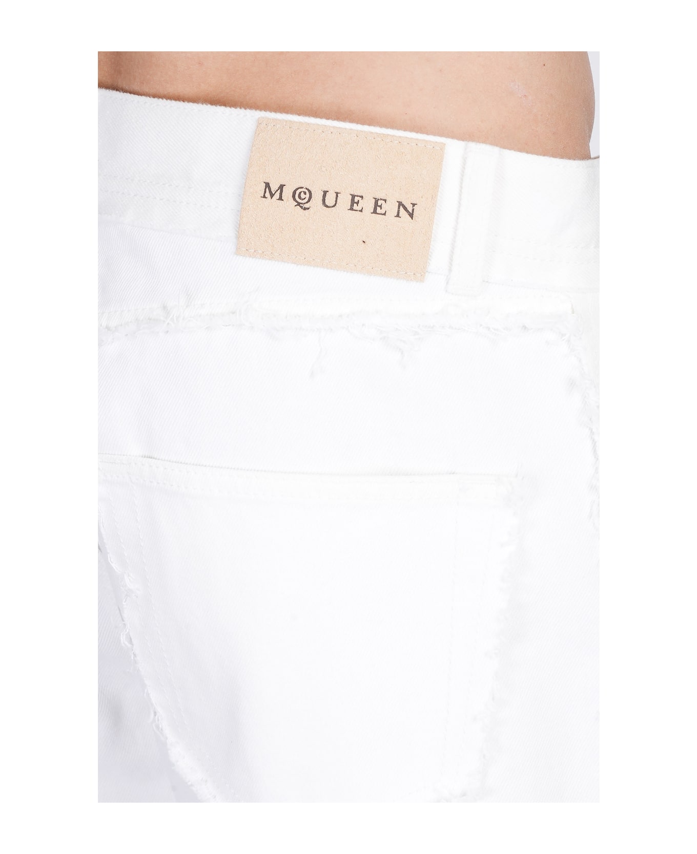 Alexander McQueen Jeans In White Cotton - white