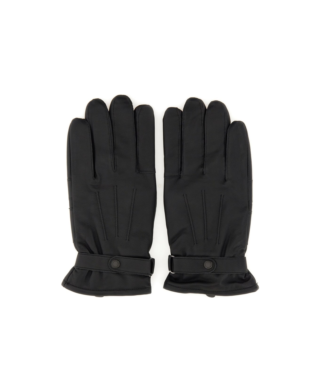 Barbour Leather Gloves - Black