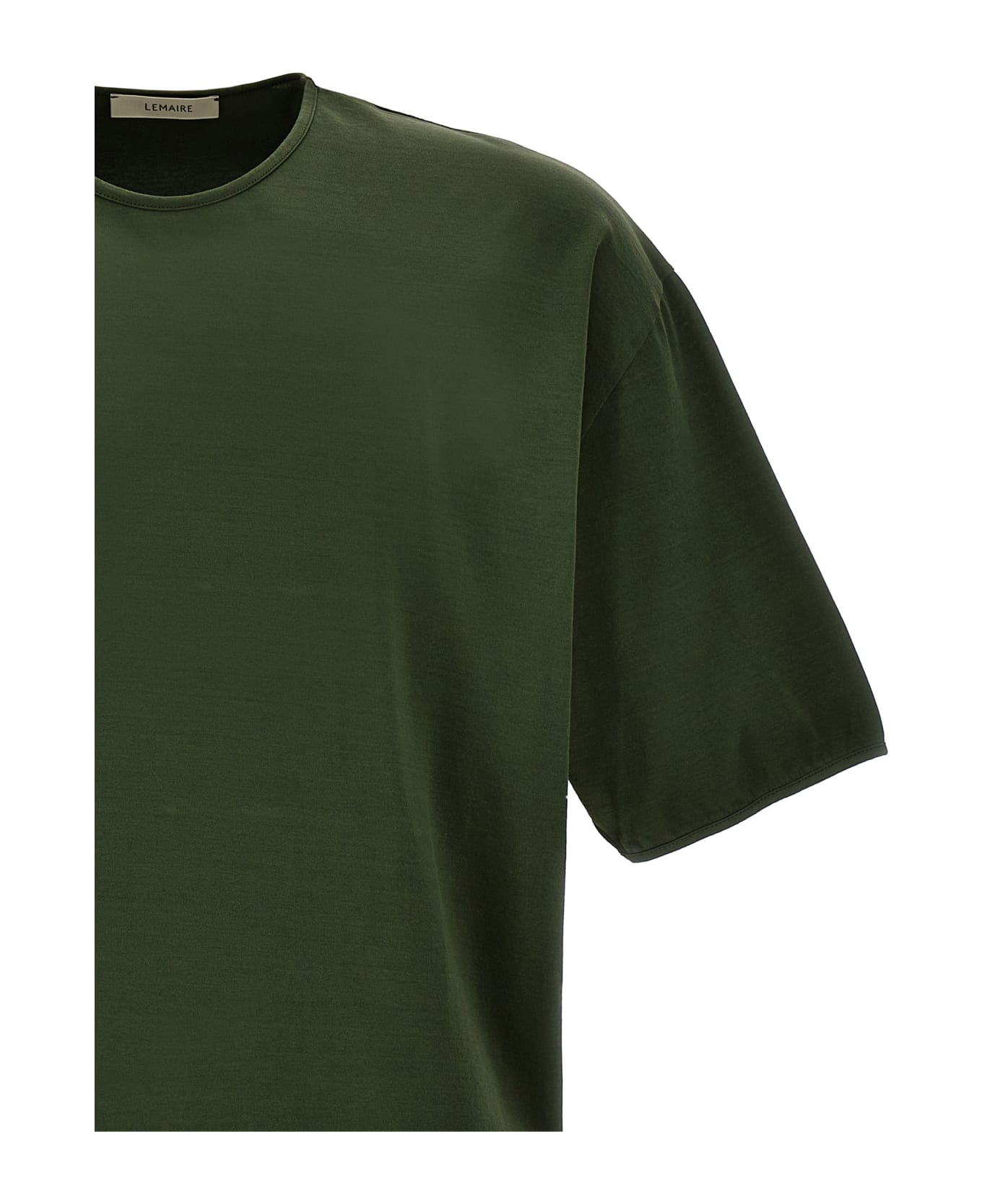 Lemaire Mercerized Cotton T-shirt - Green