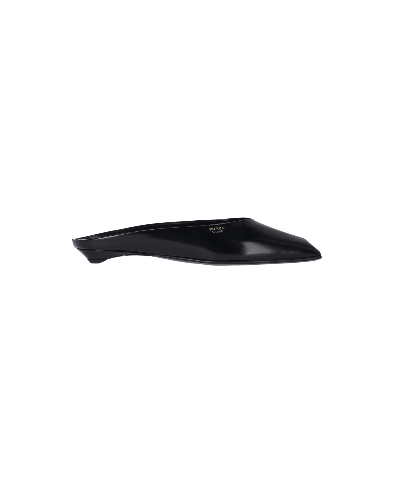 Prada Logo Sabots - Black  