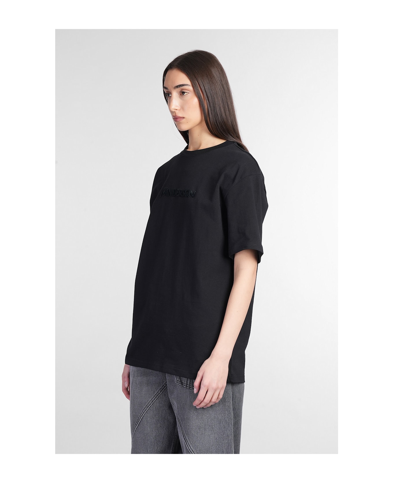 J.W. Anderson T-shirt In Black Cotton - black