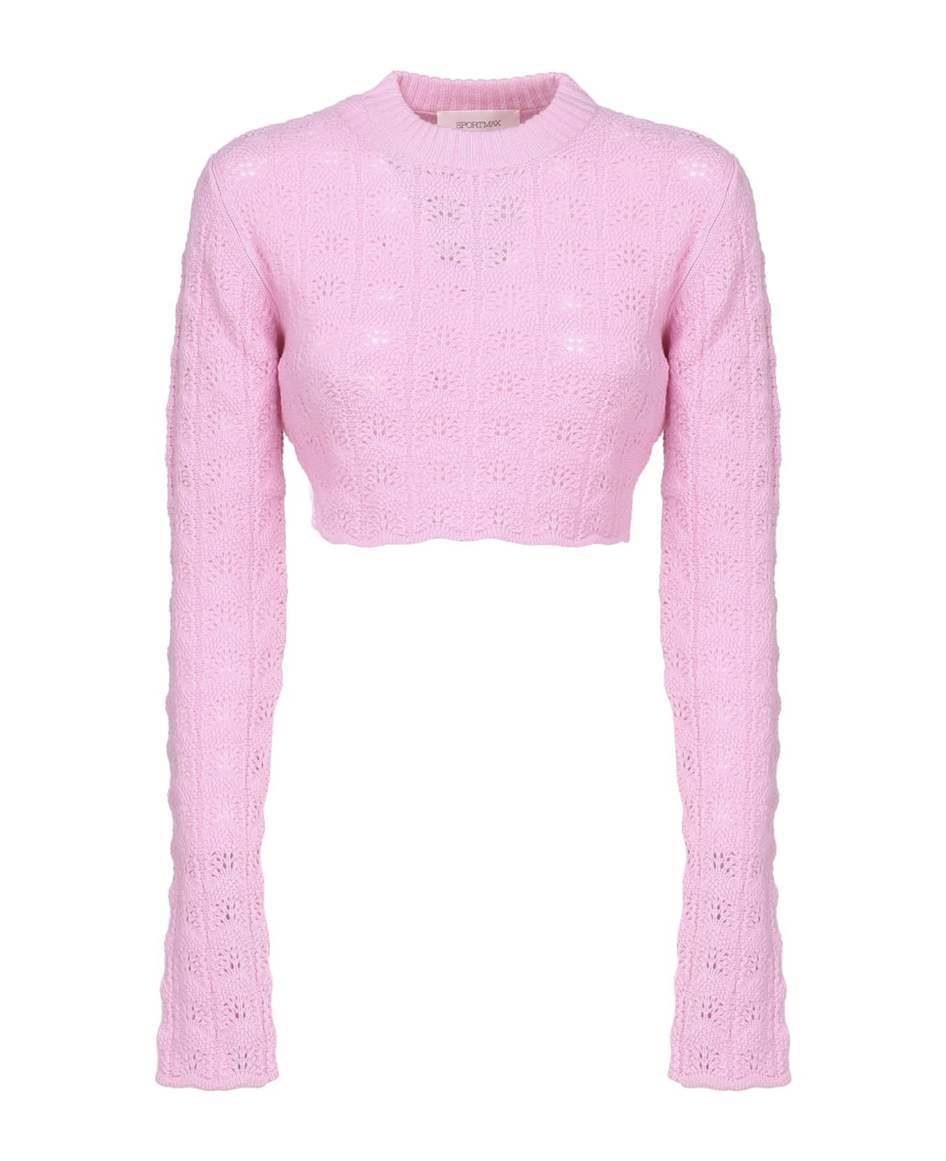 Max Mara Crop Top Knit - Pink