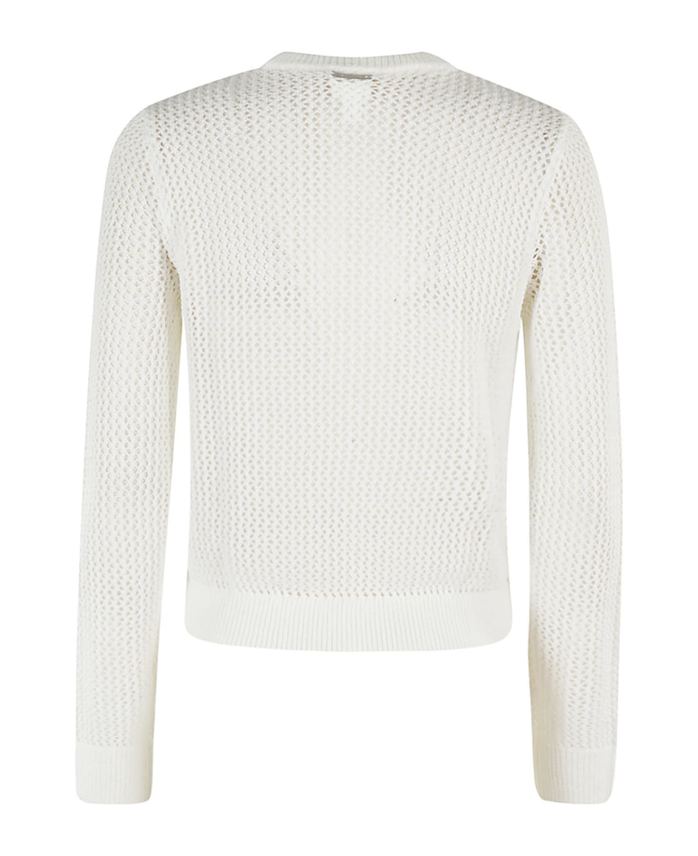 MICHAEL Michael Kors Mesh Crew Sweater - White