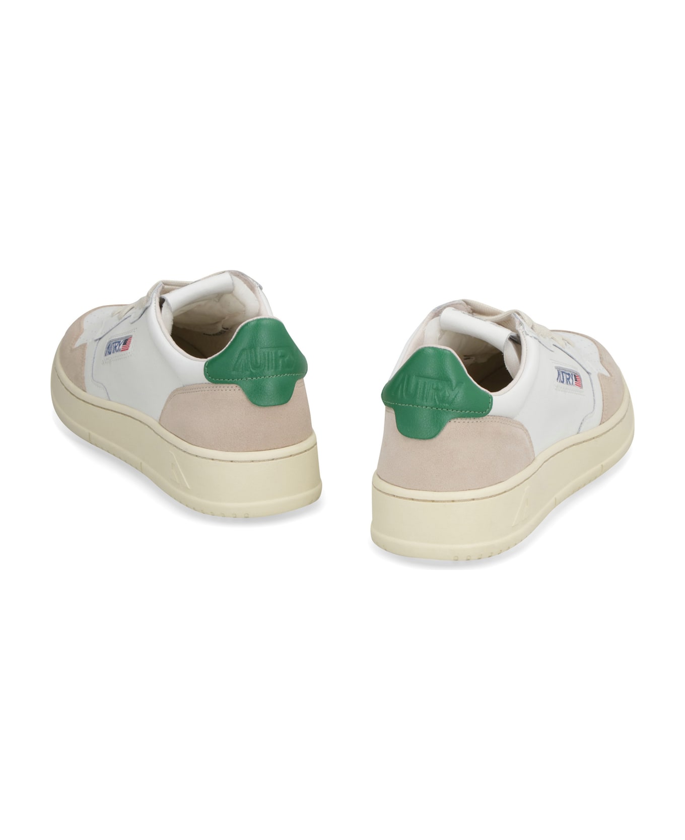 Autry Medalist Leather Low-top Sneakers - Green