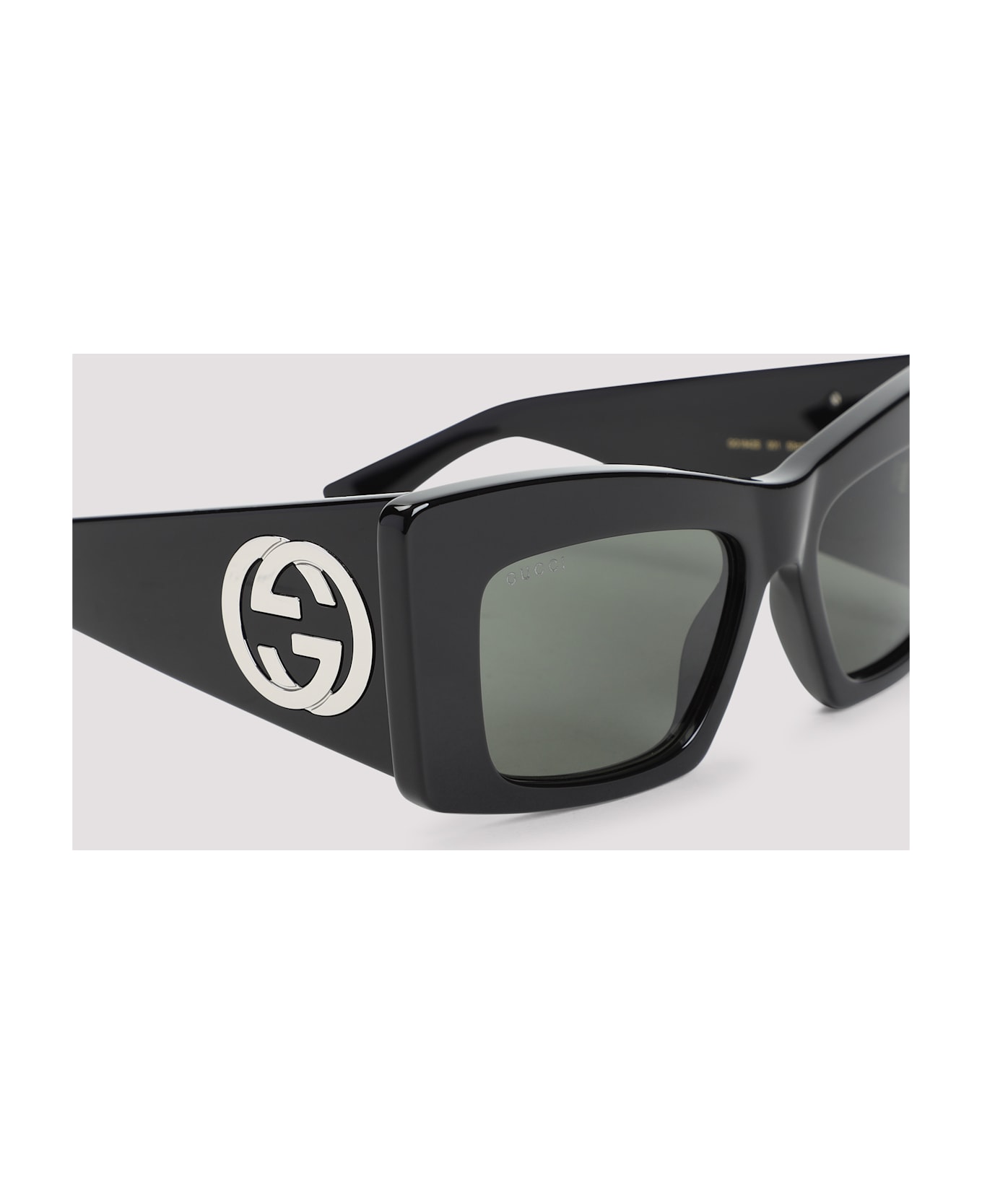 Gucci Gg1842s Sunglasses - Black Green Grey