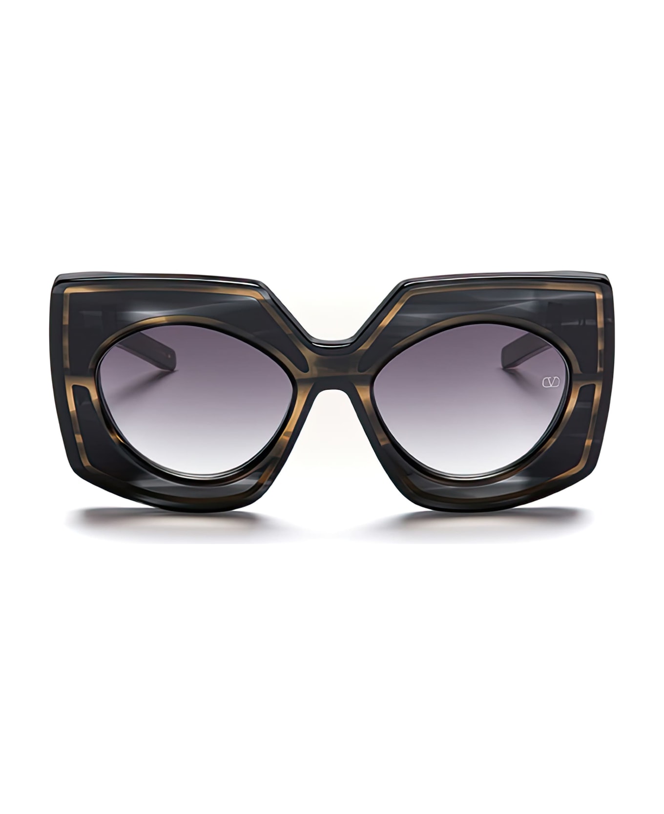 Valentino Eyewear V-soul - Black / Gold Sunglasses - Black サングラス