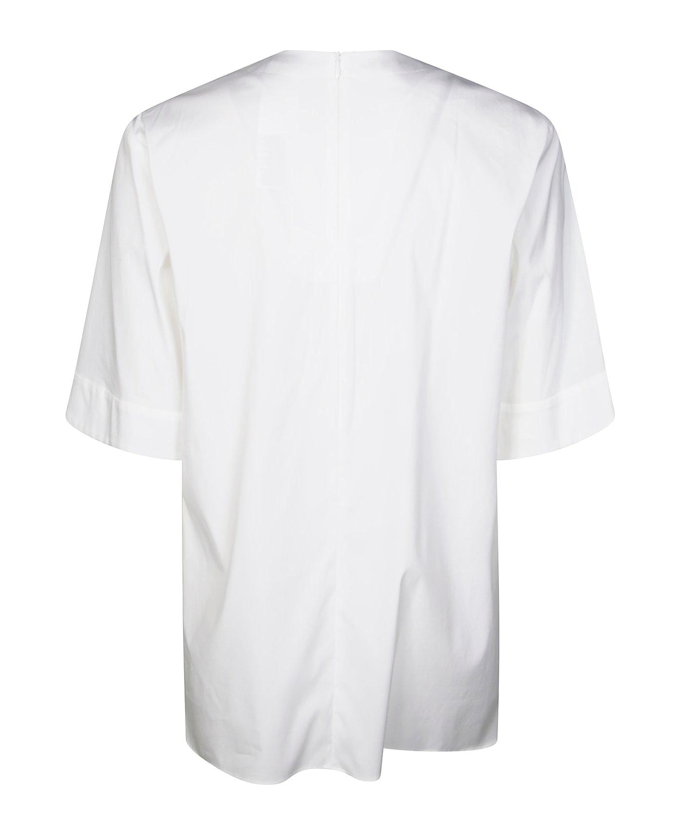 
S Max Mara Dora Embellished Crewneck Top - WHITE