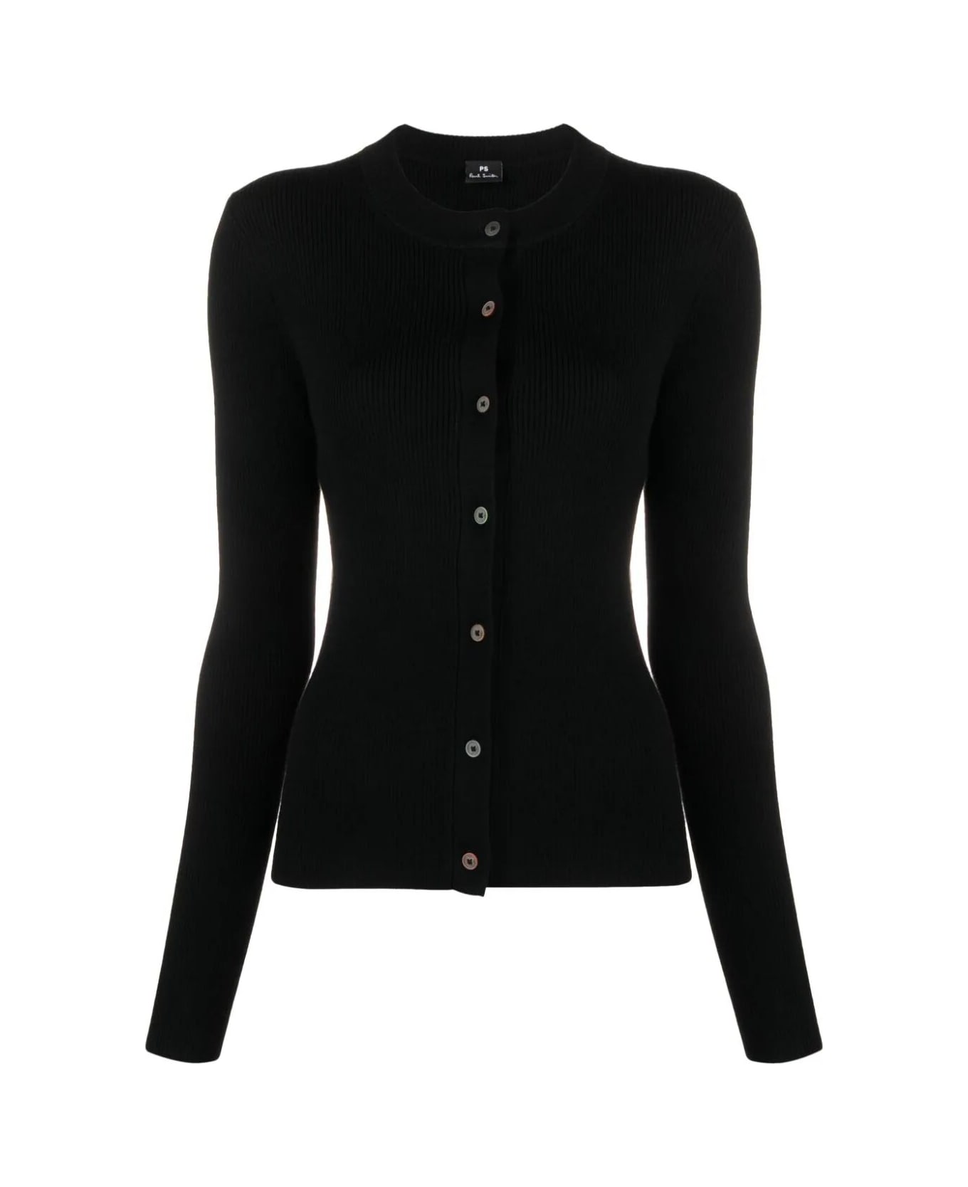 PS by Paul Smith Knitted Buttoned Cardigan - Black