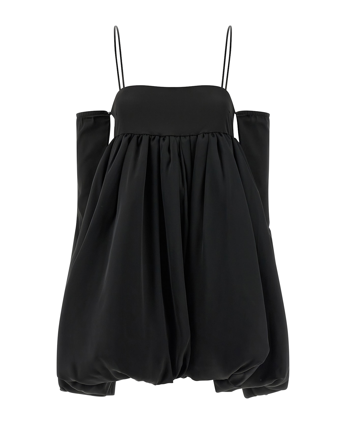 Rotate by Birger Christensen 'satin Le Bubble' Dress - Black  