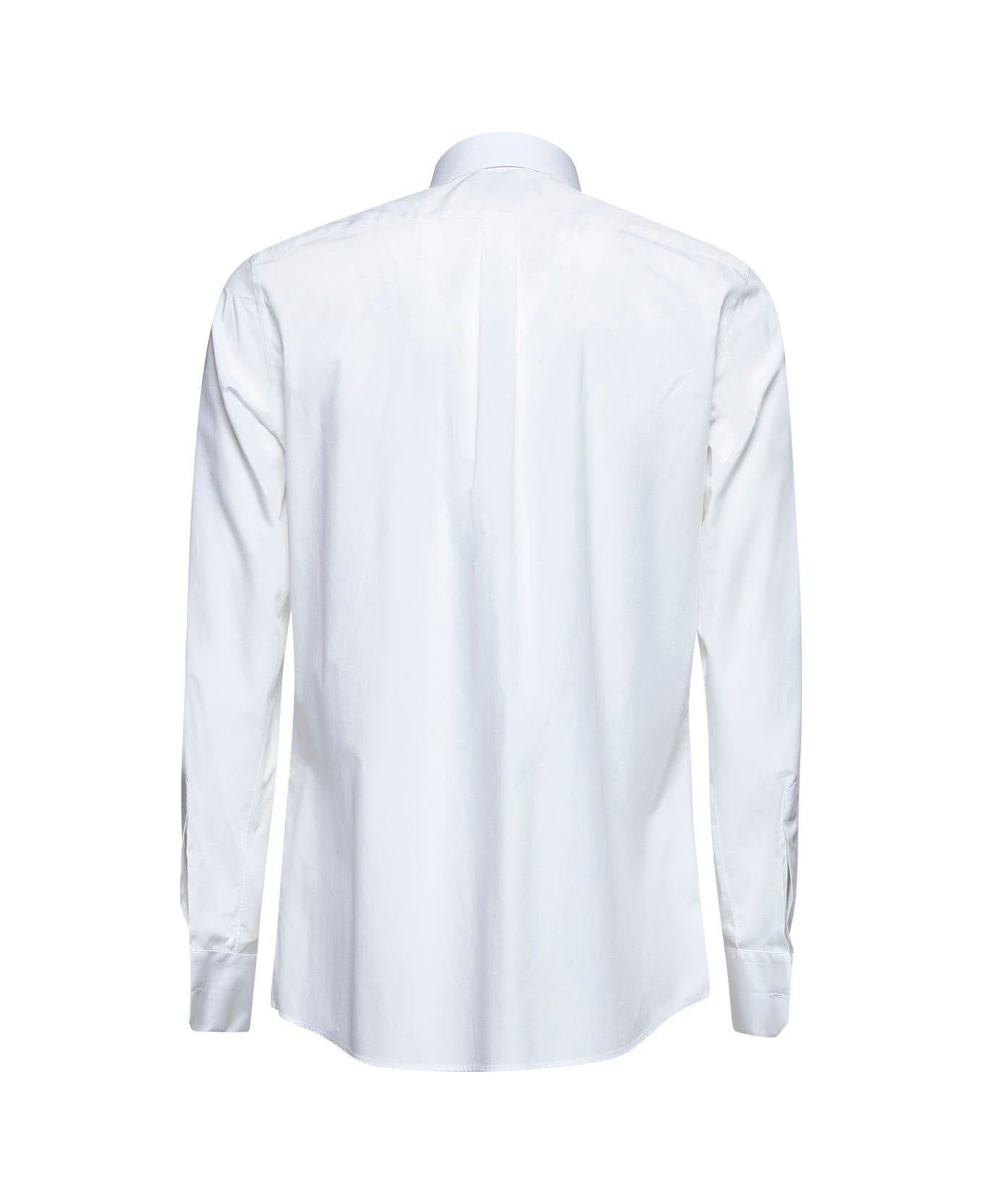 Dolce 
Gabbana Curved Hem Shirt - BIANCO OTTICO