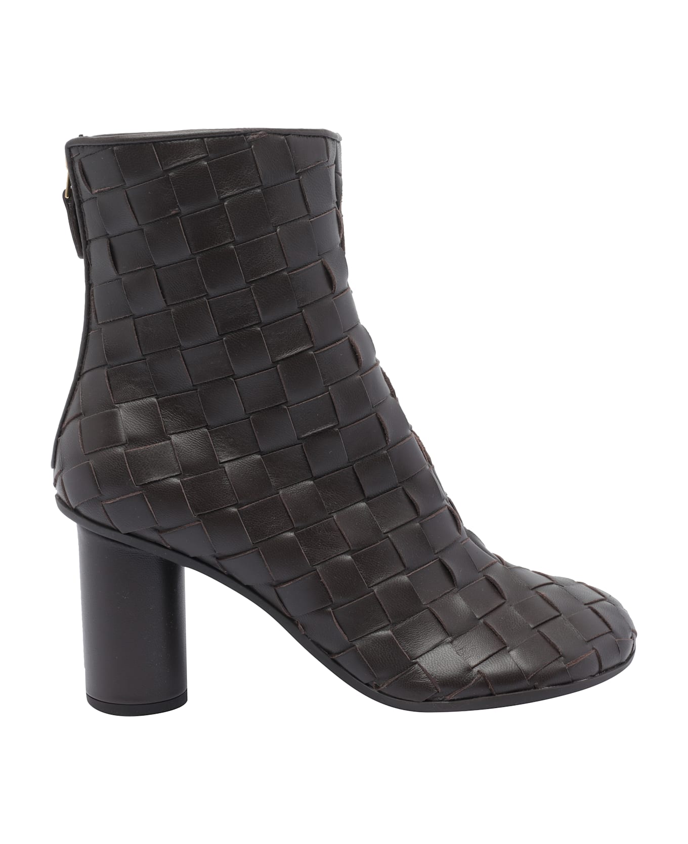 Bottega Veneta Intrecciato Booties - Brown