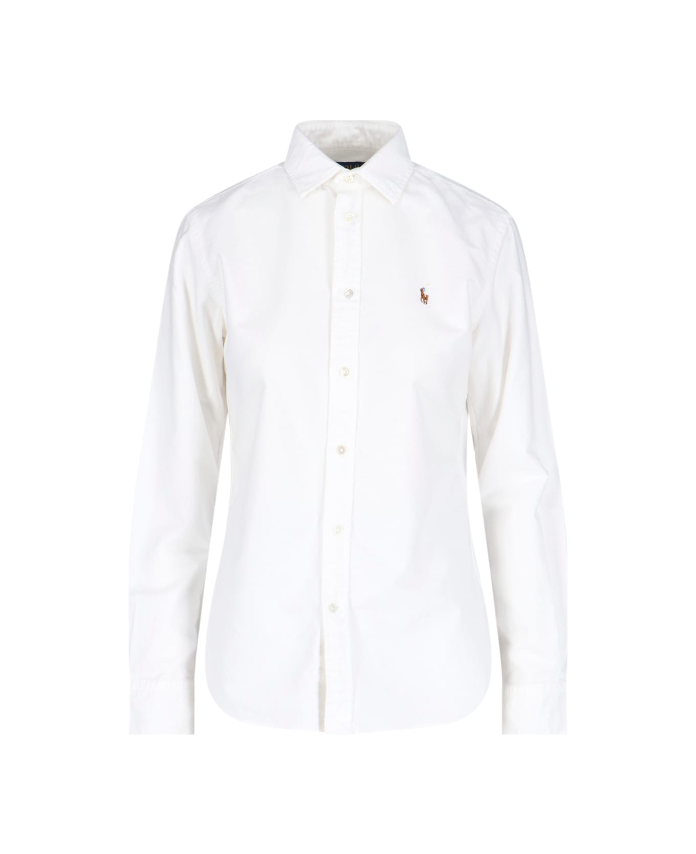 Polo Ralph Lauren 
oxford
 Logo Shirt - White