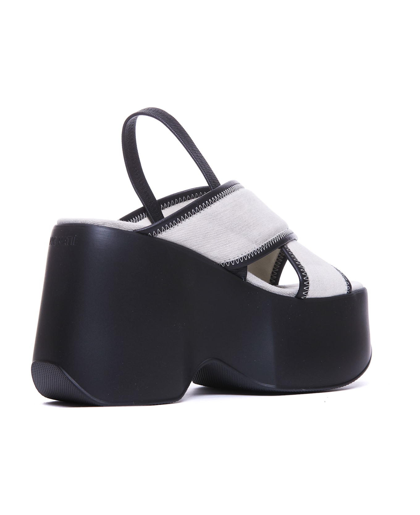 Vic Matié Platform Sandals - Black