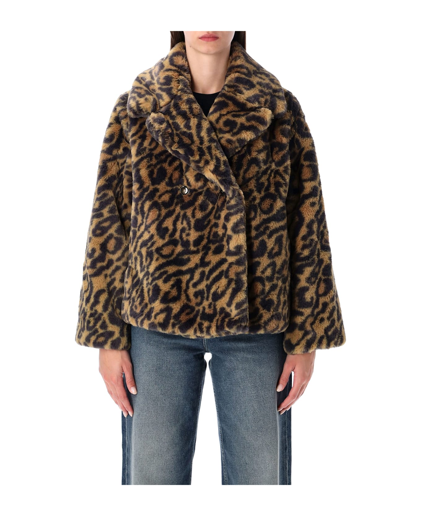 A.P.C. Leopard-print Faux Fur Johanna Coat A.p.c. - BROWN LEO