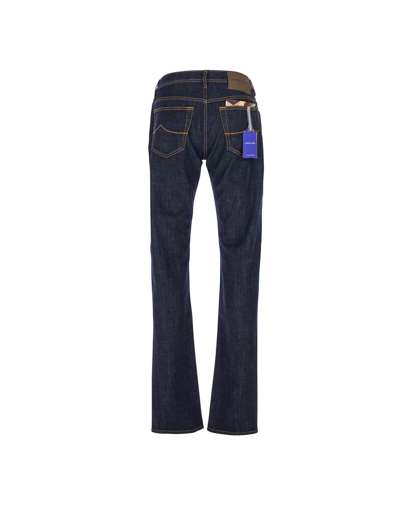 Jacob Cohen 
bard
 Blue Jeans With Belt Loops And Logo Patch On The Rear In Denim Man - Blu