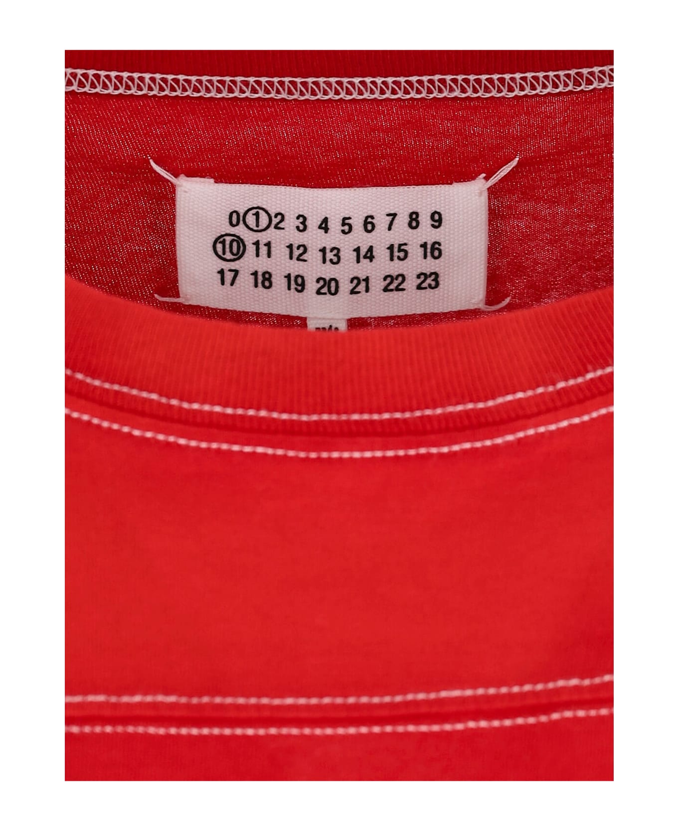 Maison Margiela Logo T-shirt - Red Tシャツ