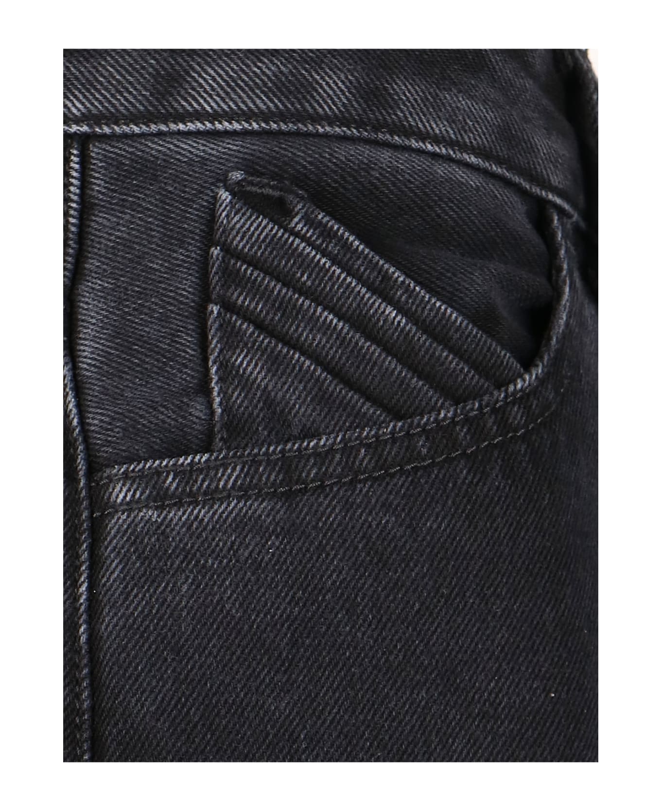 The Attico Oversized Cargo Jeans - Black デニム