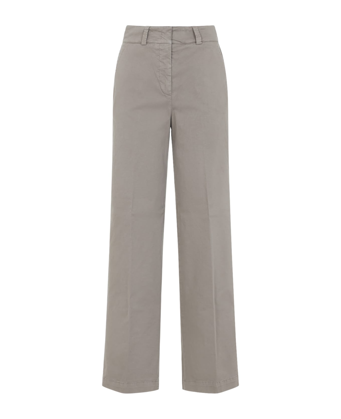 Peserico Gabardine Pants - Marrone Argilla