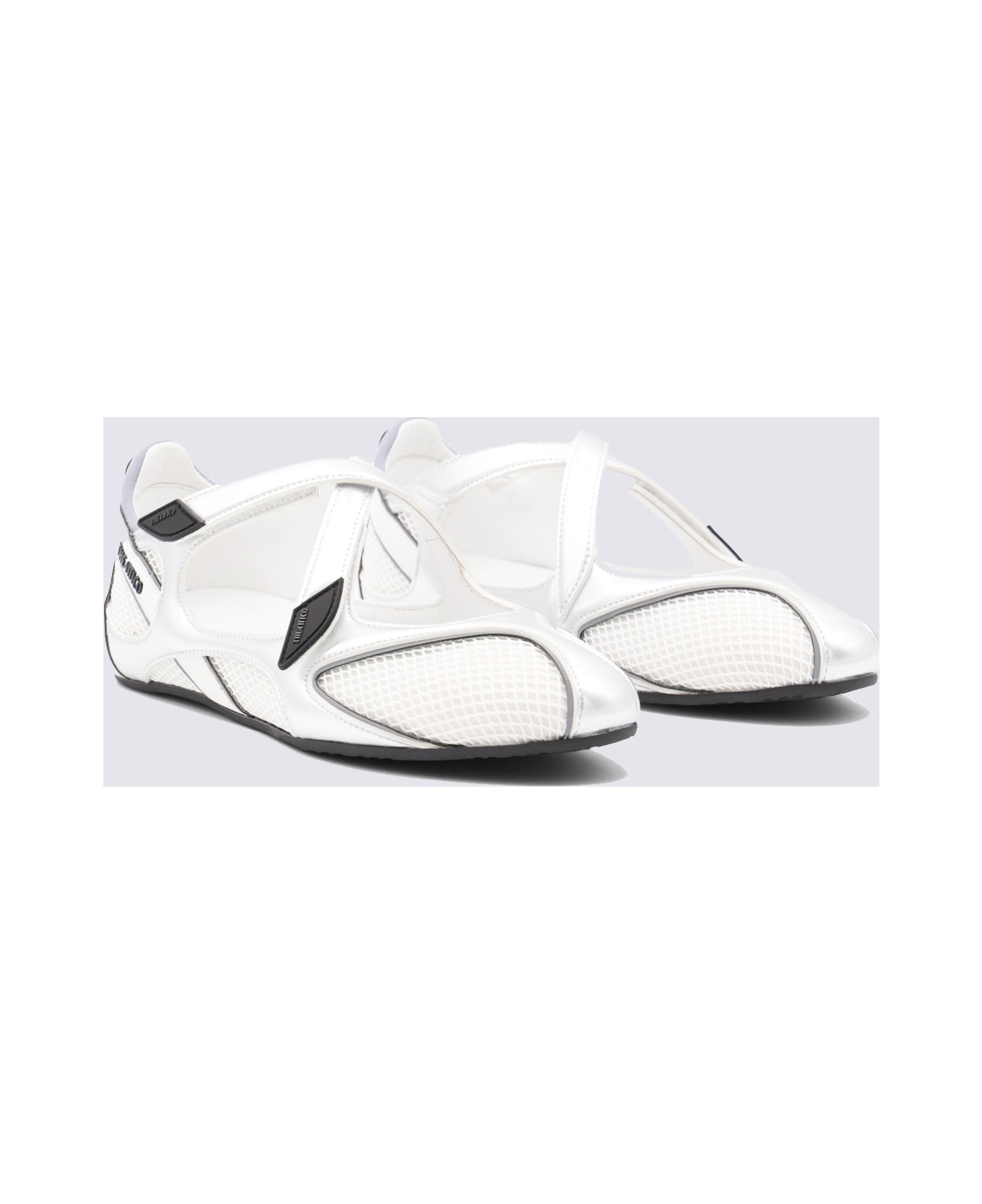 The Attico Silver Floor 01 Ballerina - Silver