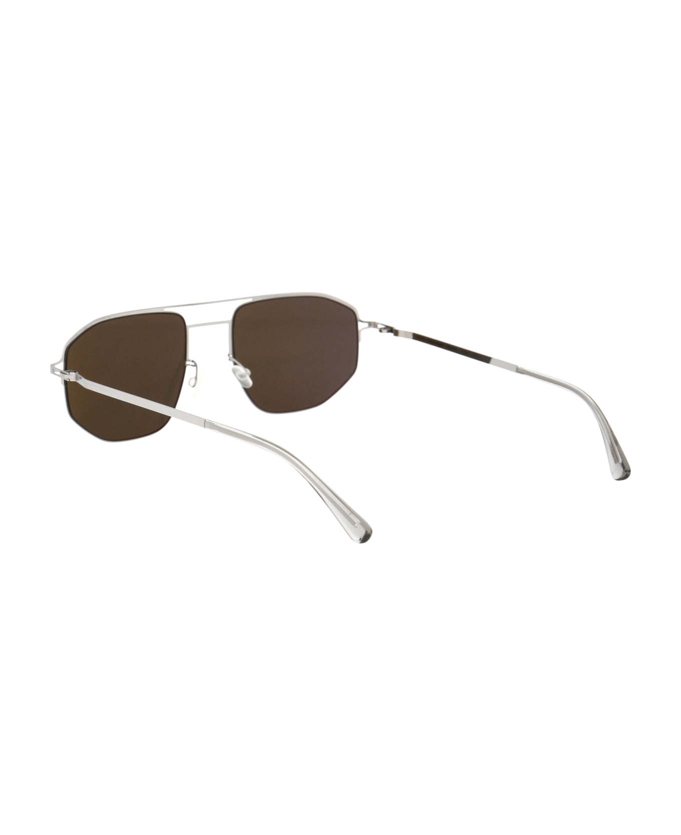 Mykita Mmcraft017 Sunglasses - 051 Shinysilver Rawgreen Solid サングラス