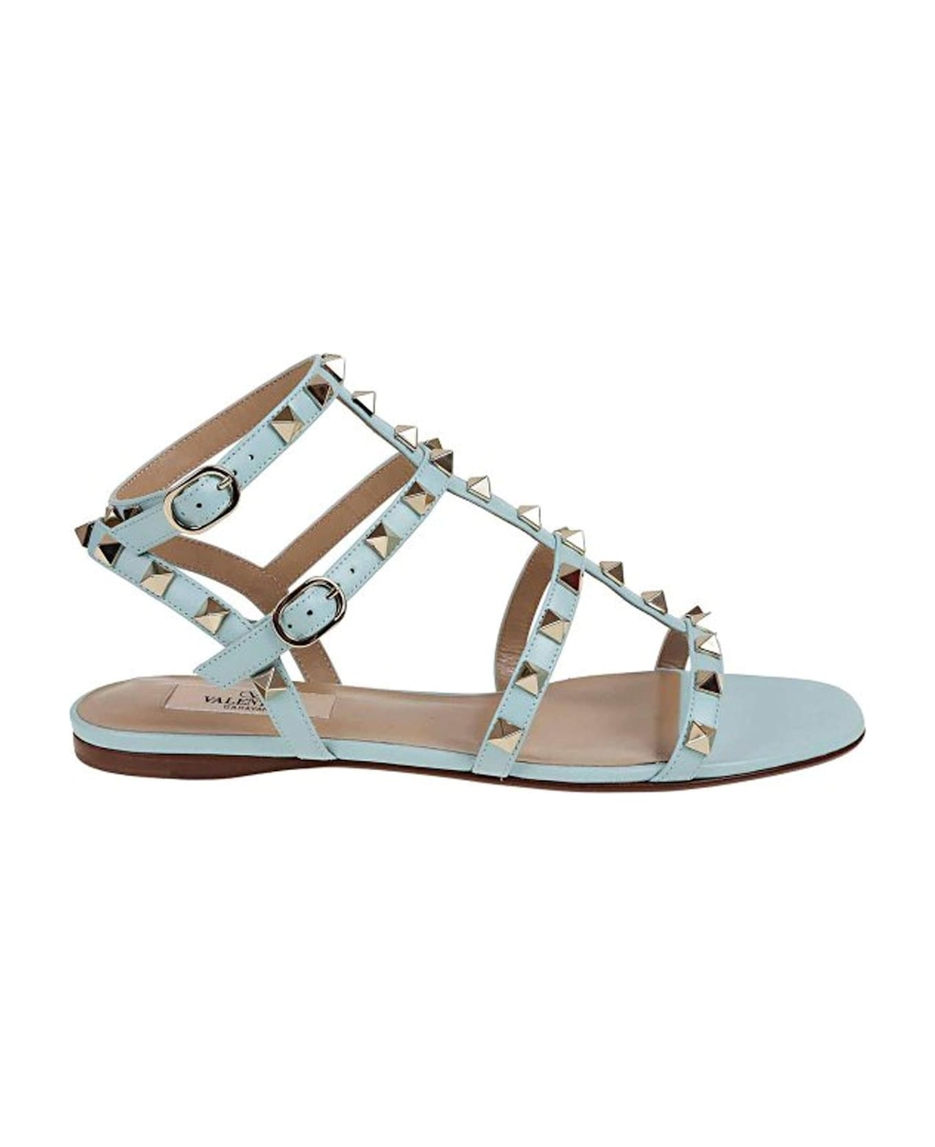 Valentino Garavani Garavani Rockstud T05 Flats Sandals - Blue