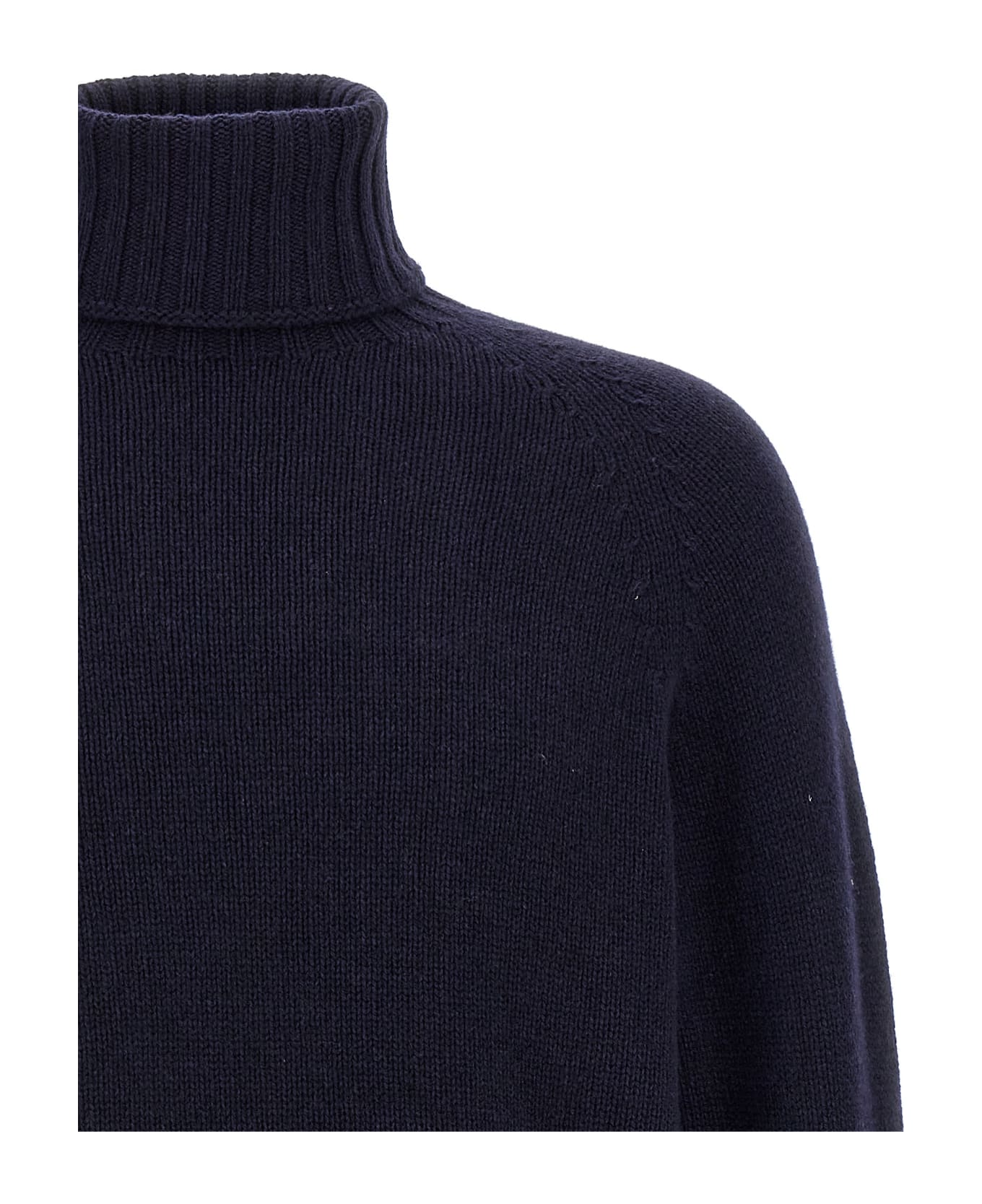 Ma'ry'ya High Neck Sweater - Blue ニットウェア