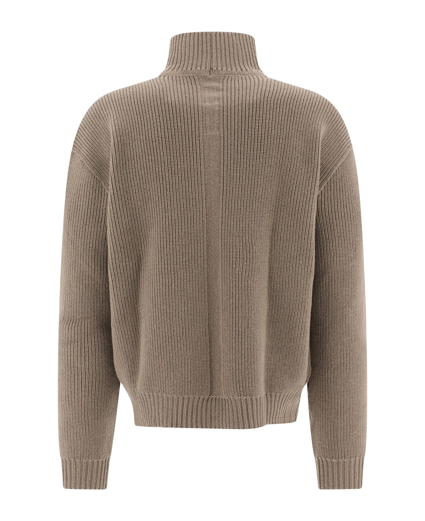 Rick Owens Turtleneck Knitted Jumper - Grigio