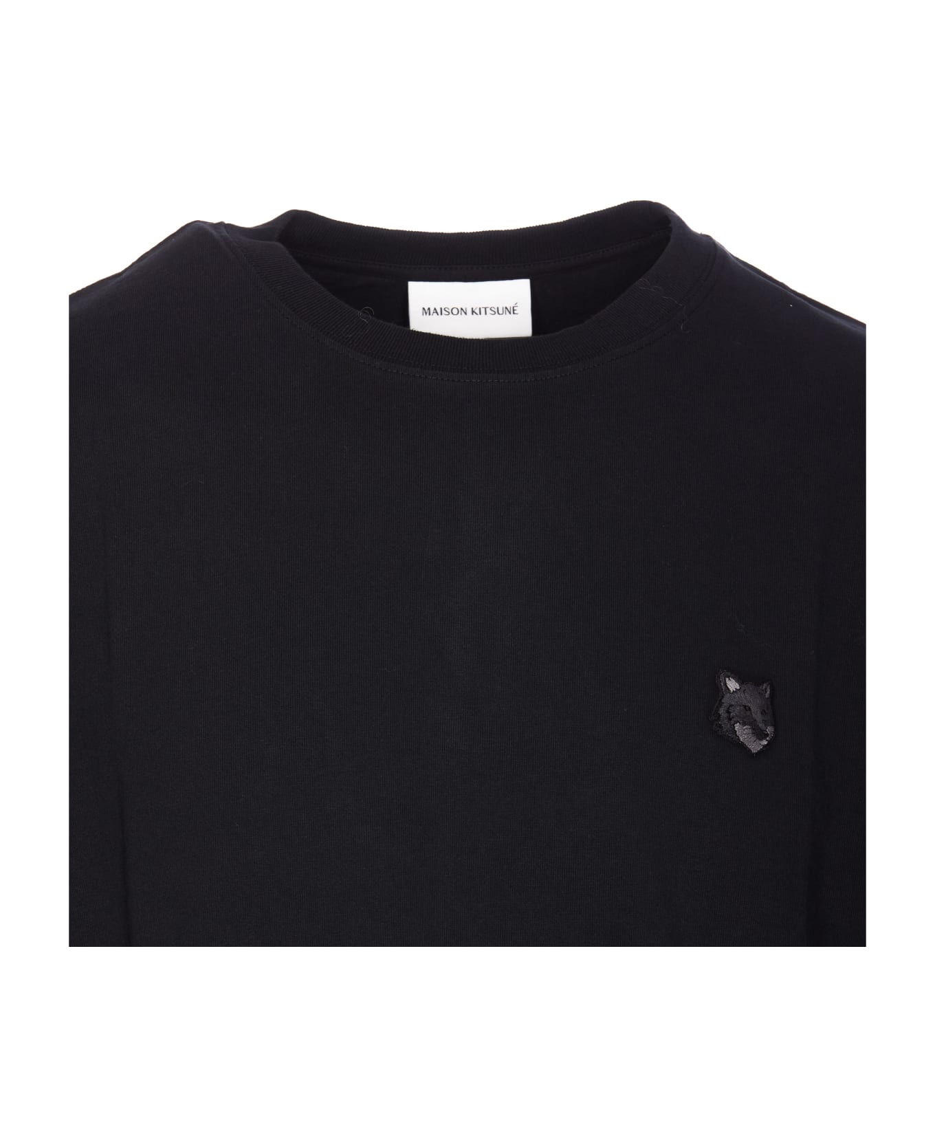 Maison Kitsuné Bold Fox Head Patch Comfort T-shirt - P199 BLACK シャツ