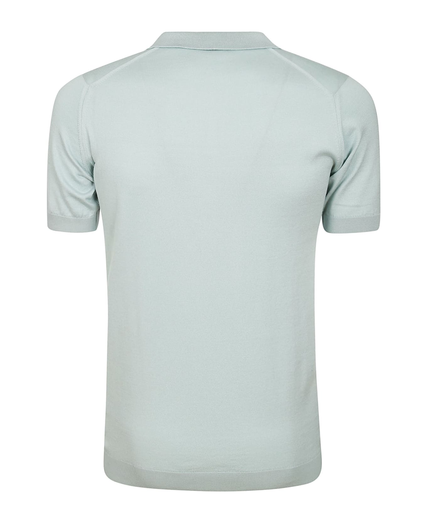John Smedley Noah Skipper Collar Shirt Ss - Mint